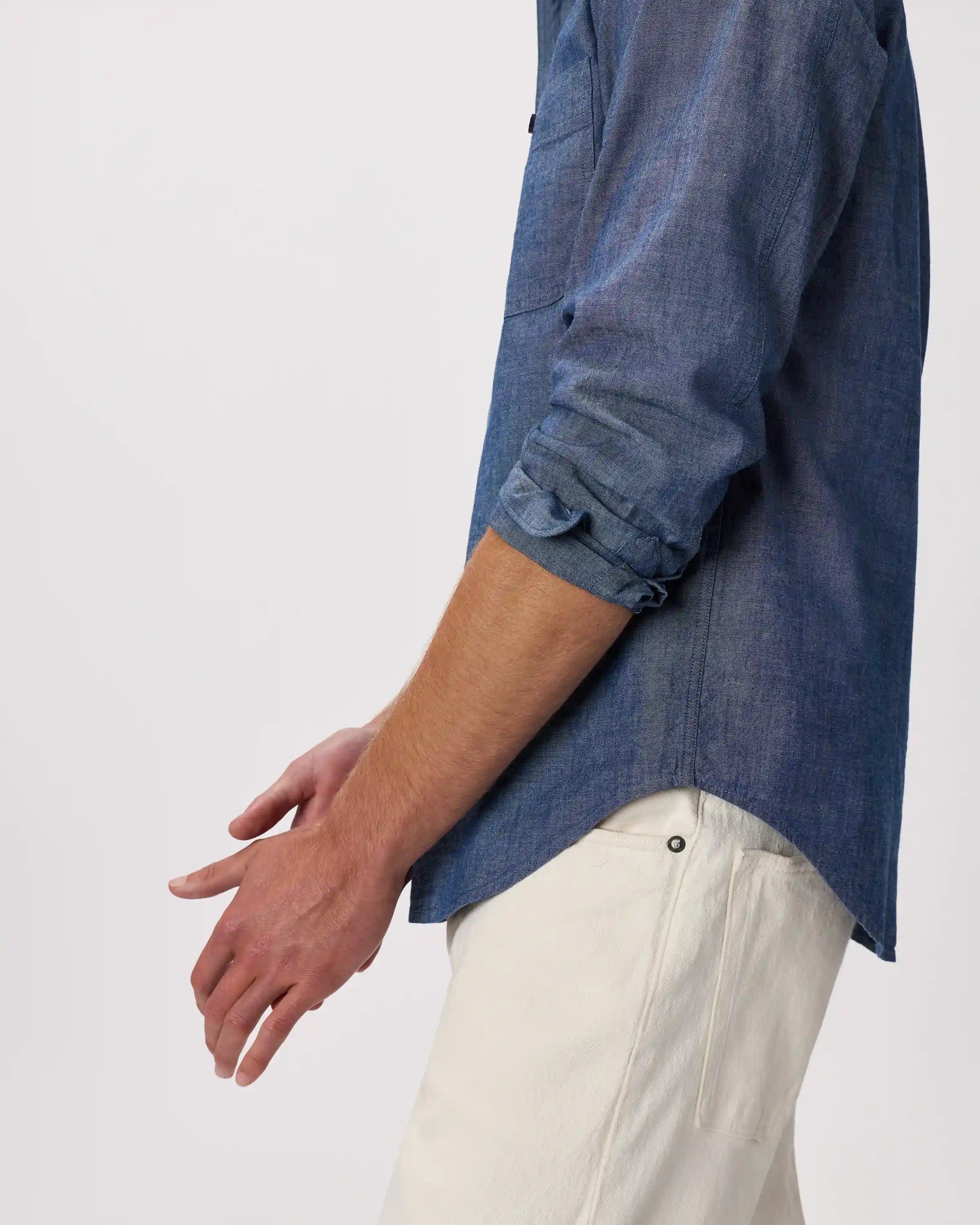 100% Organic Chambray Long Sleeve Shirt