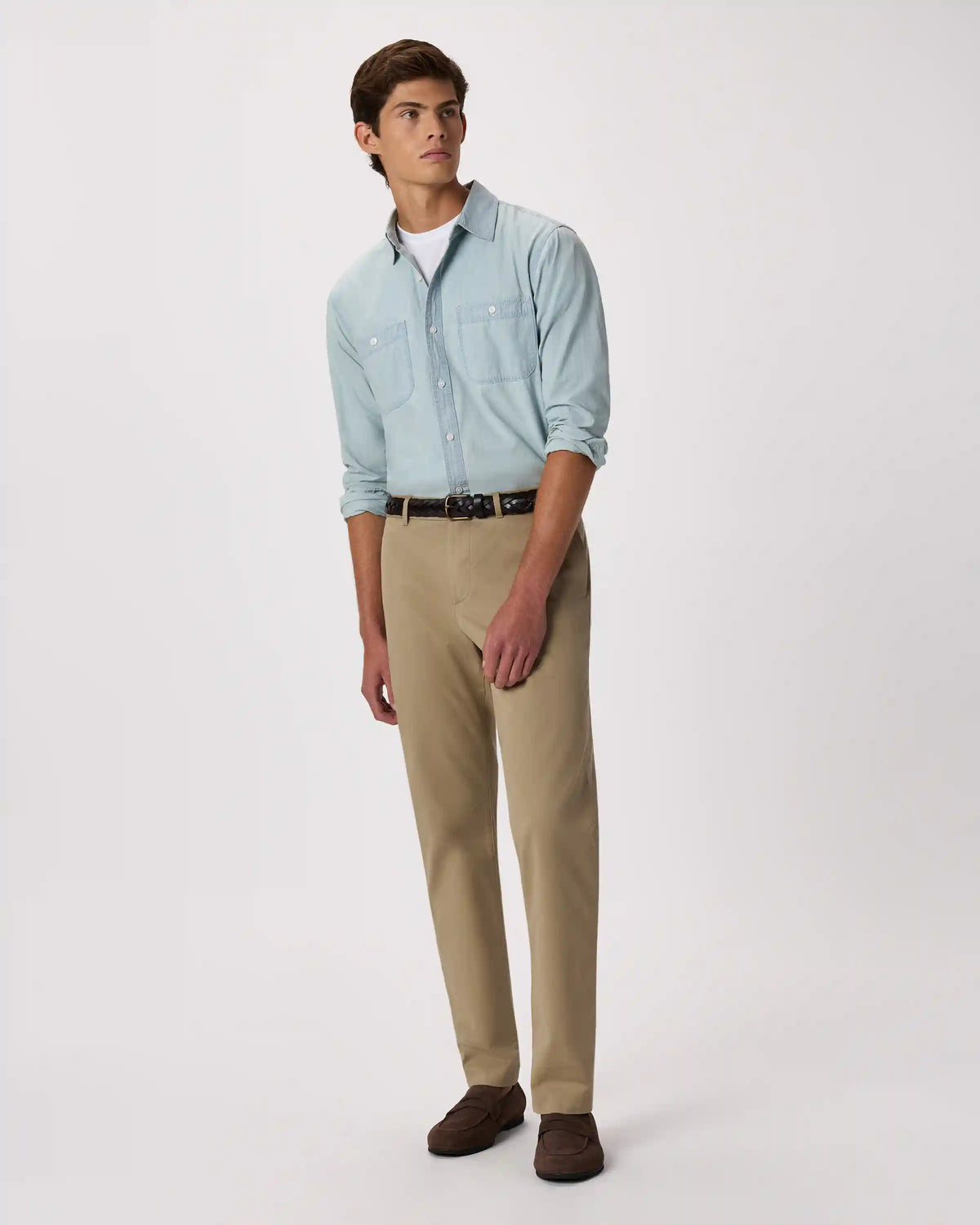100% Organic Chambray Long Sleeve Shirt