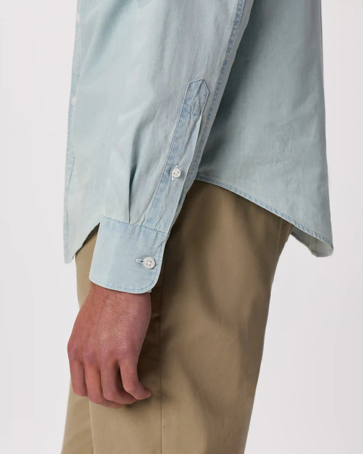 100% Organic Chambray Long Sleeve Shirt