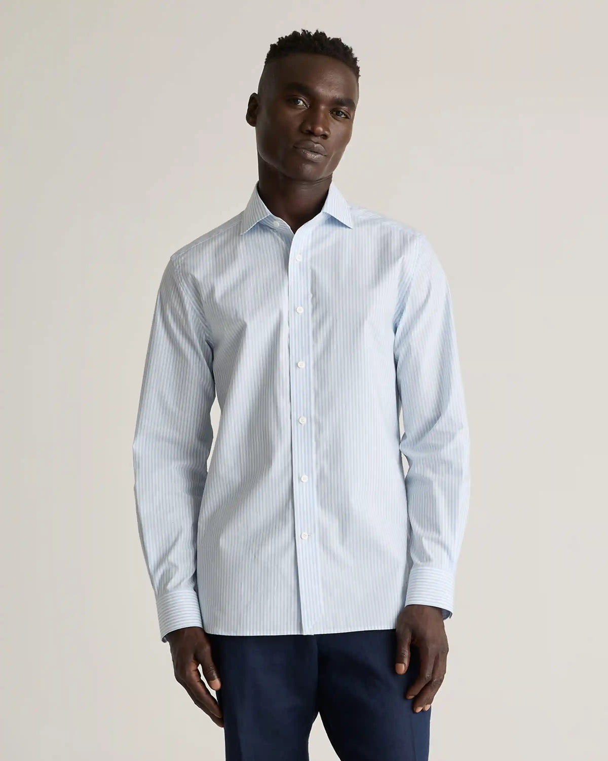 Organic Cotton Stretch Poplin Dress Shirt