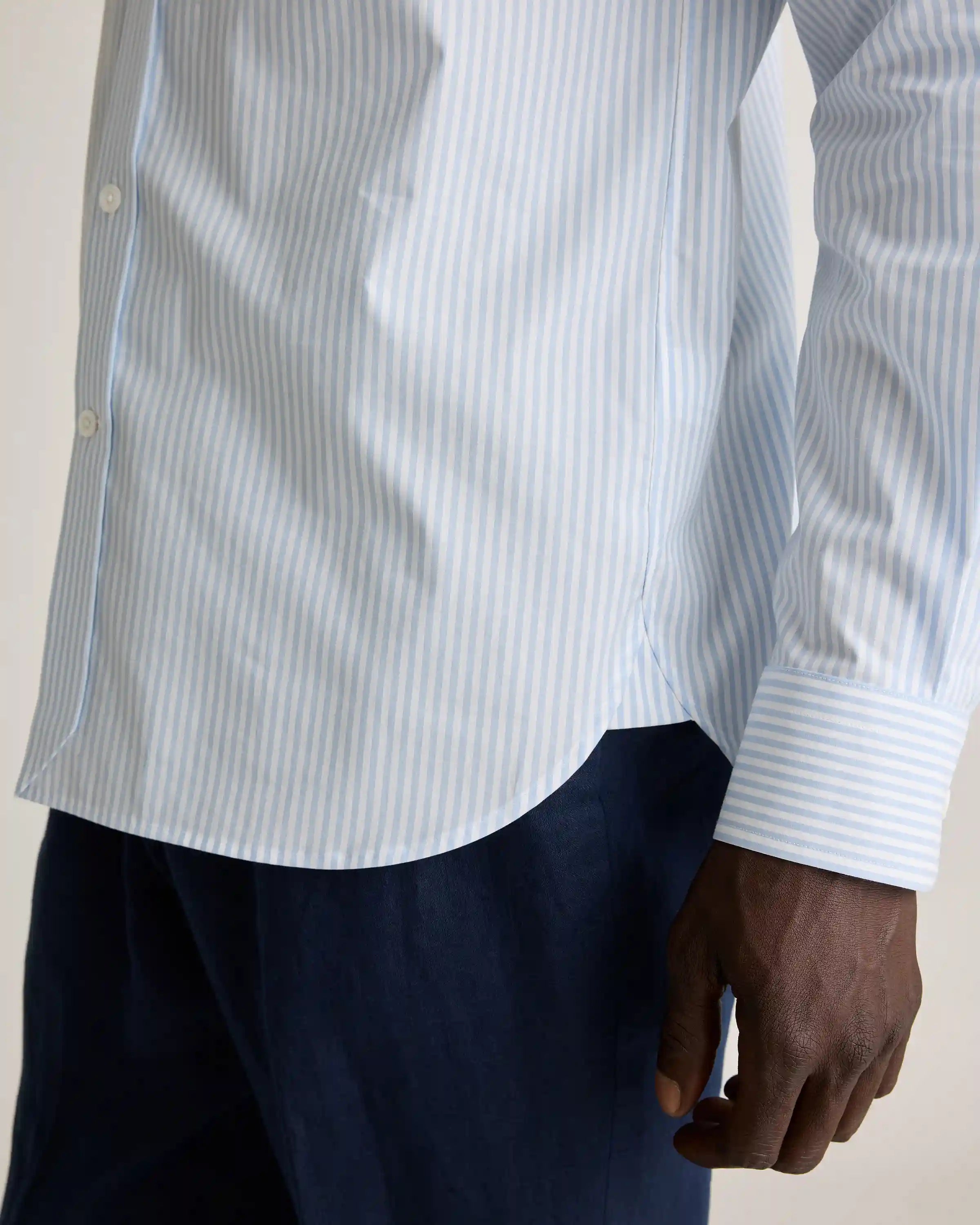 Organic Cotton Stretch Poplin Dress Shirt
