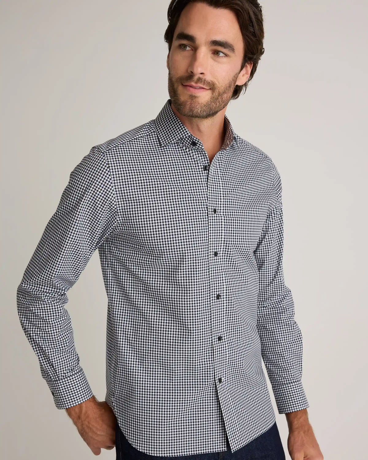 Organic Cotton Stretch Poplin Dress Shirt