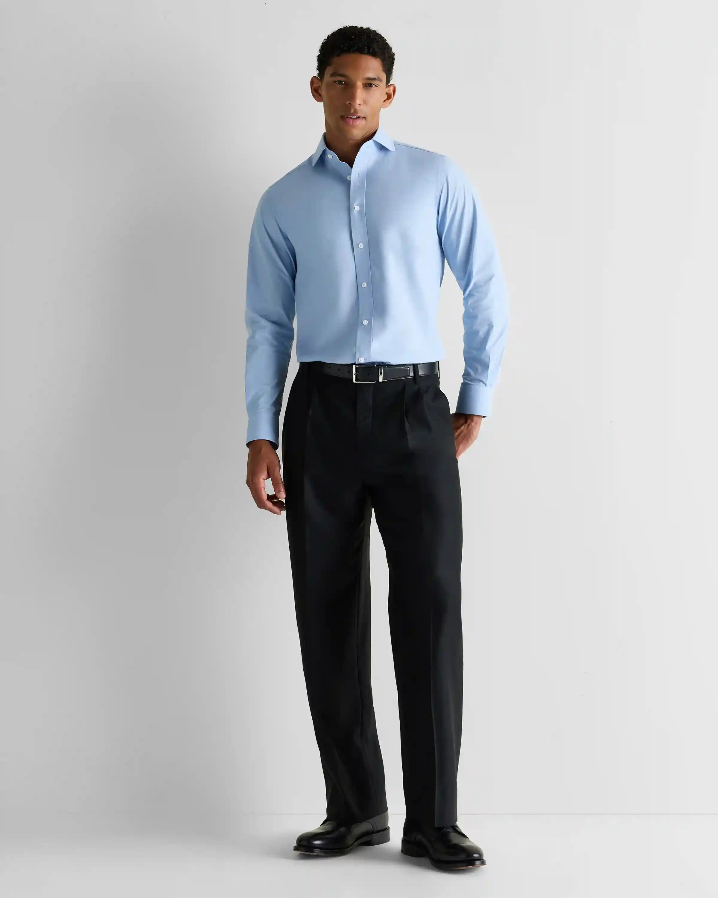 Organic Cotton Stretch Poplin Dress Shirt