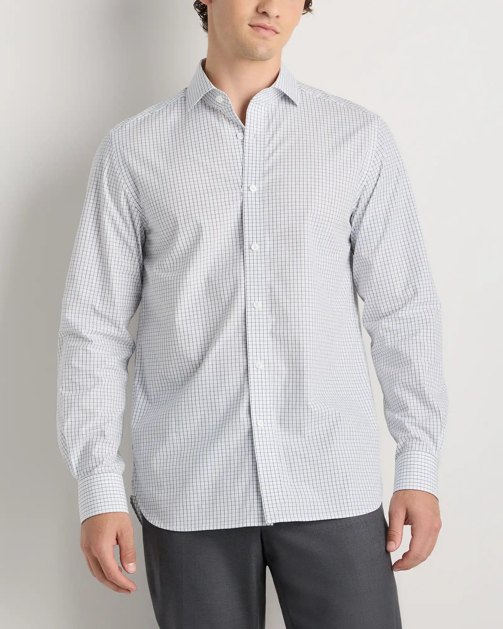 Organic Cotton Stretch Poplin Dress Shirt