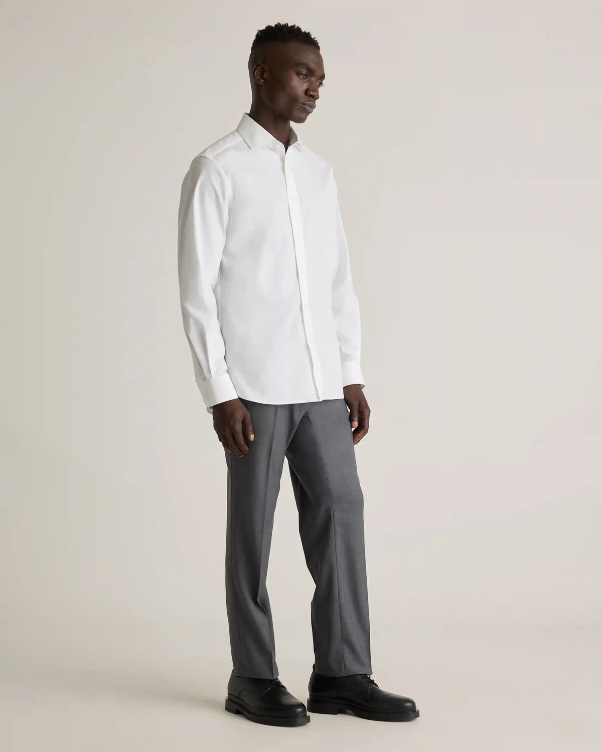 Organic Cotton Stretch Poplin Dress Shirt