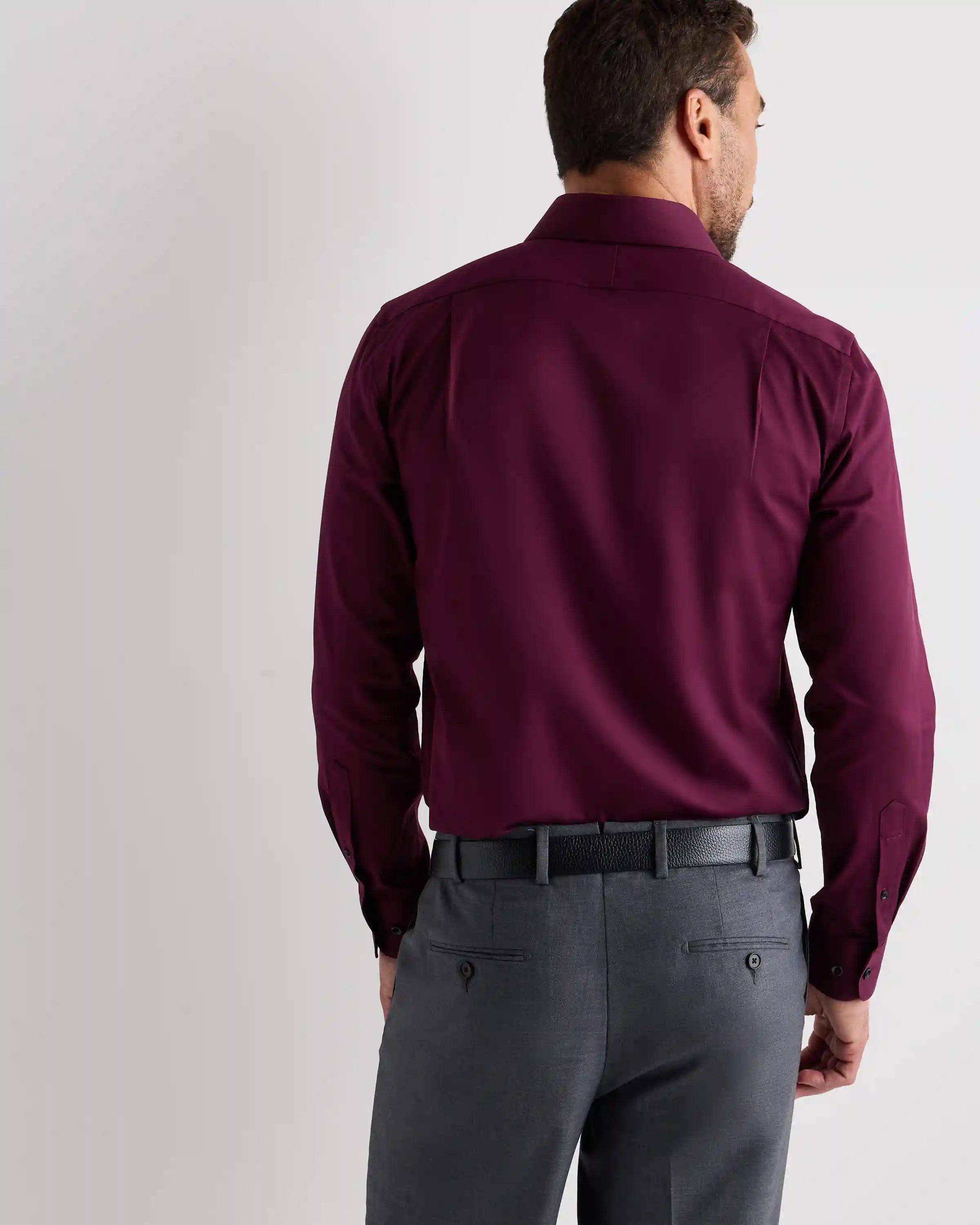 Organic Cotton Stretch Twill Dress Shirt