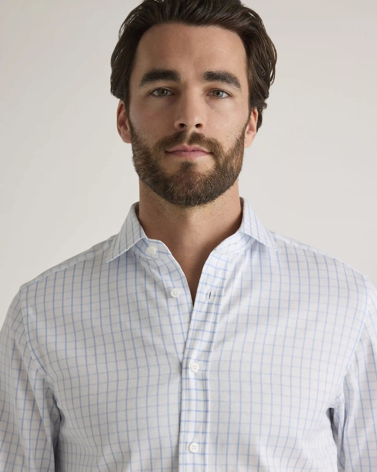 Organic Cotton Stretch Twill Dress Shirt