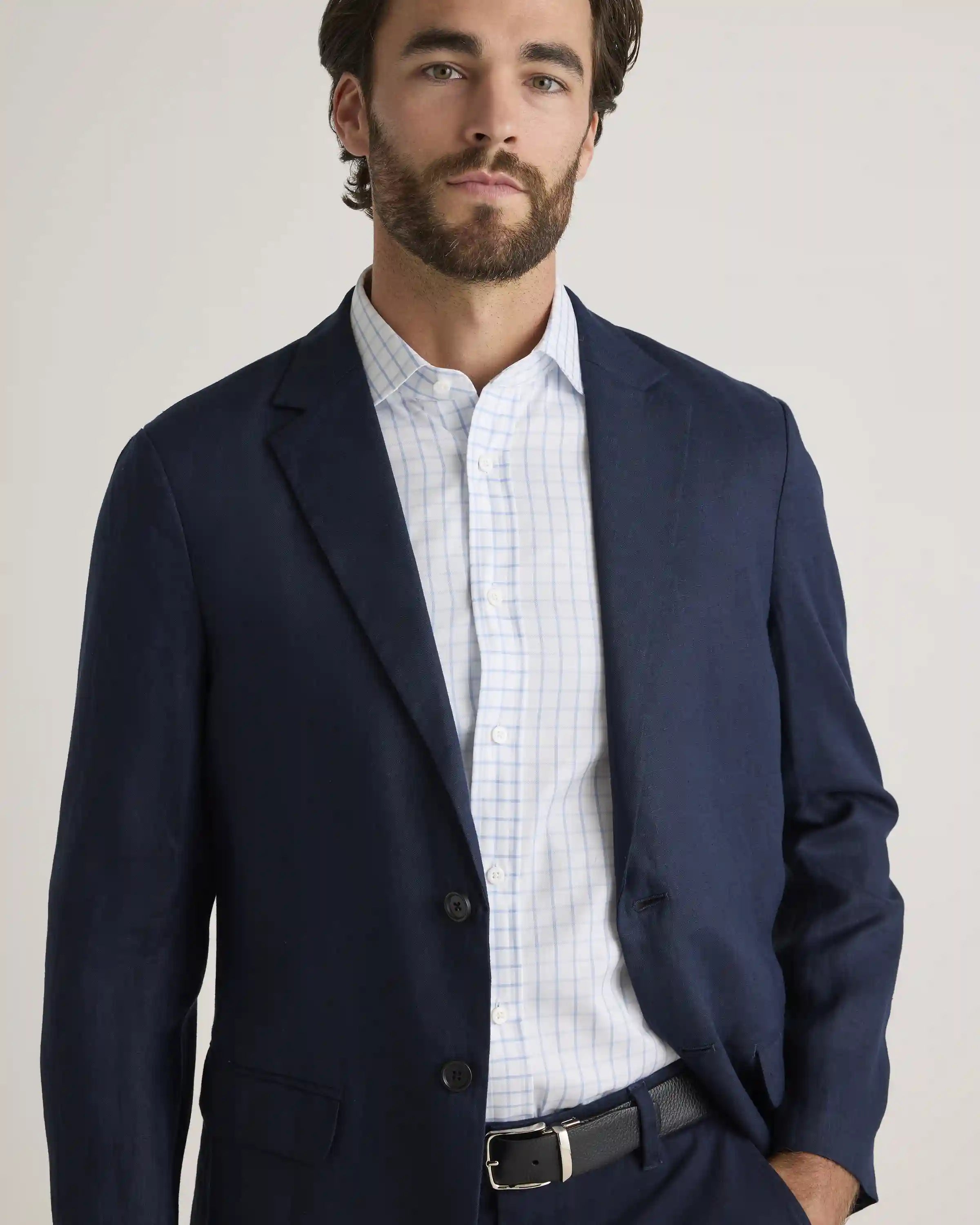 Organic Cotton Stretch Twill Dress Shirt