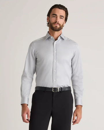 Organic Cotton Stretch Twill Dress Shirt