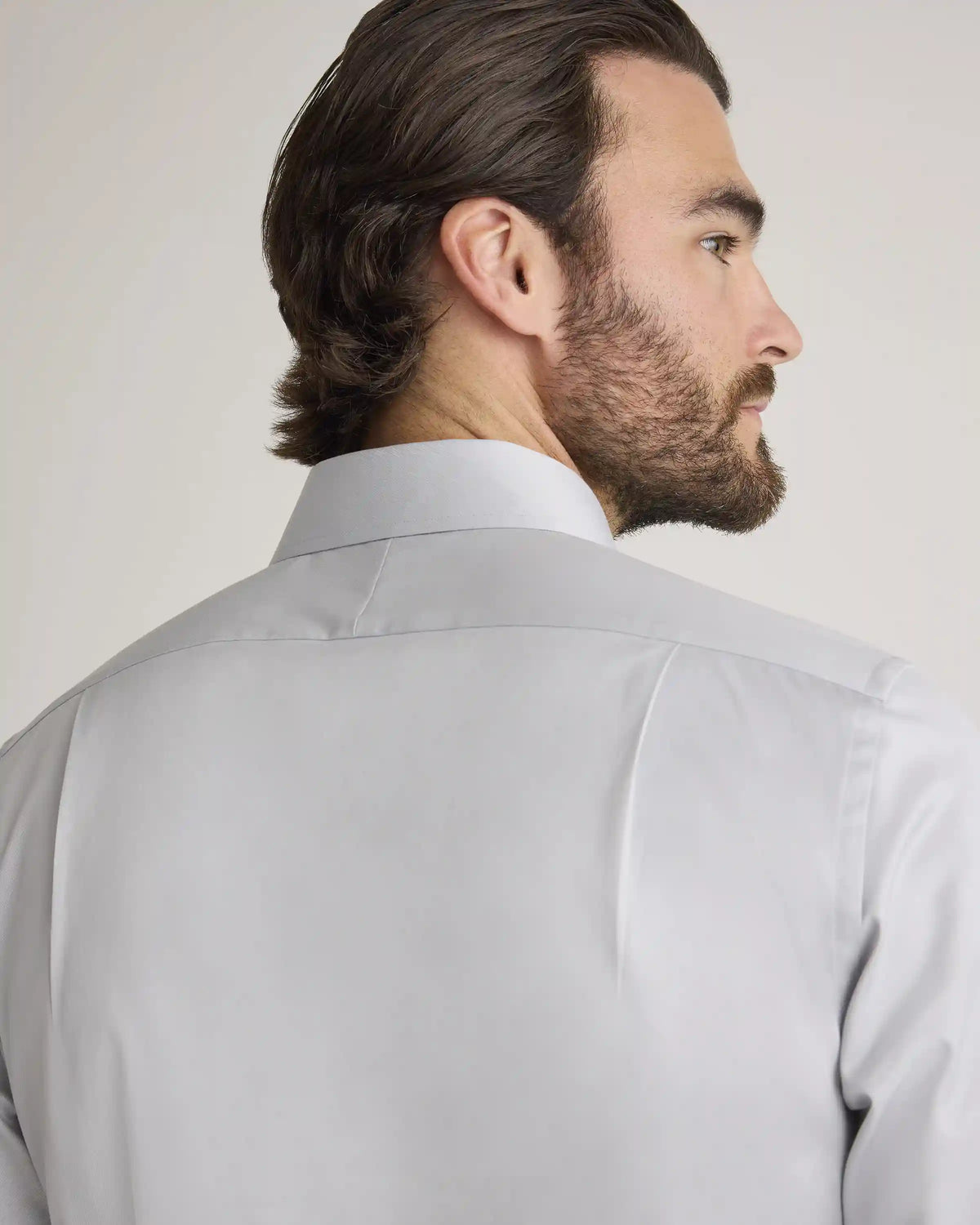 Organic Cotton Stretch Twill Dress Shirt