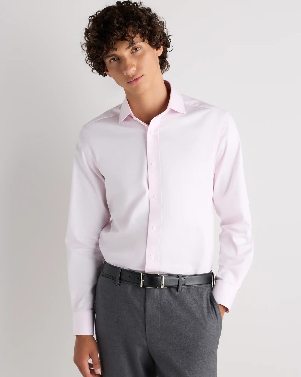 Organic Cotton Stretch Twill Dress Shirt