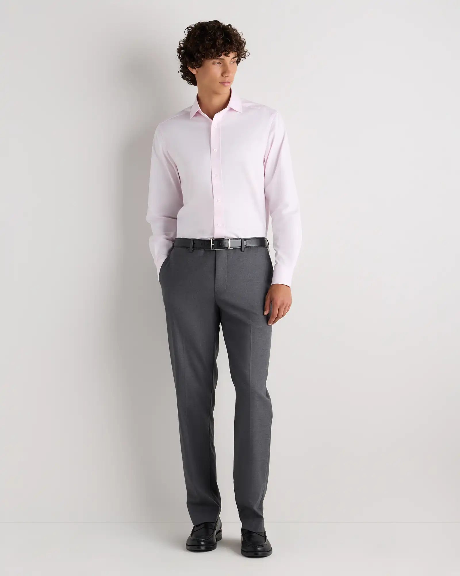 Organic Cotton Stretch Twill Dress Shirt