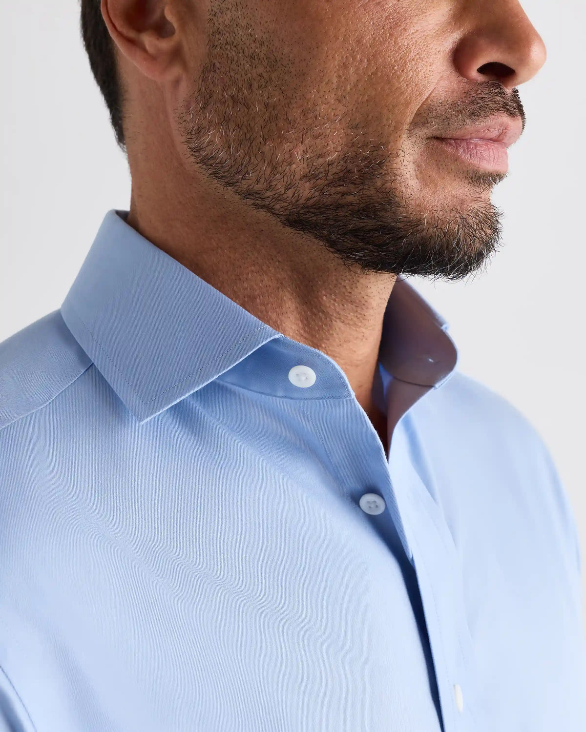 Organic Cotton Stretch Twill Dress Shirt