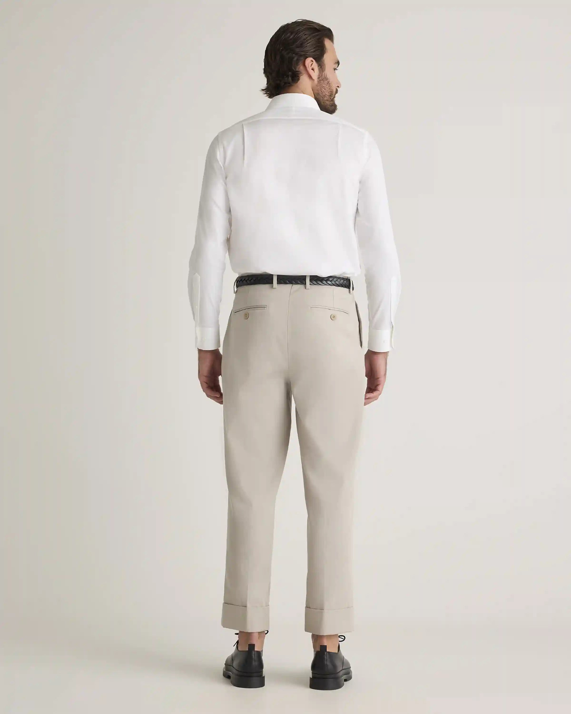 Organic Cotton Stretch Twill Dress Shirt