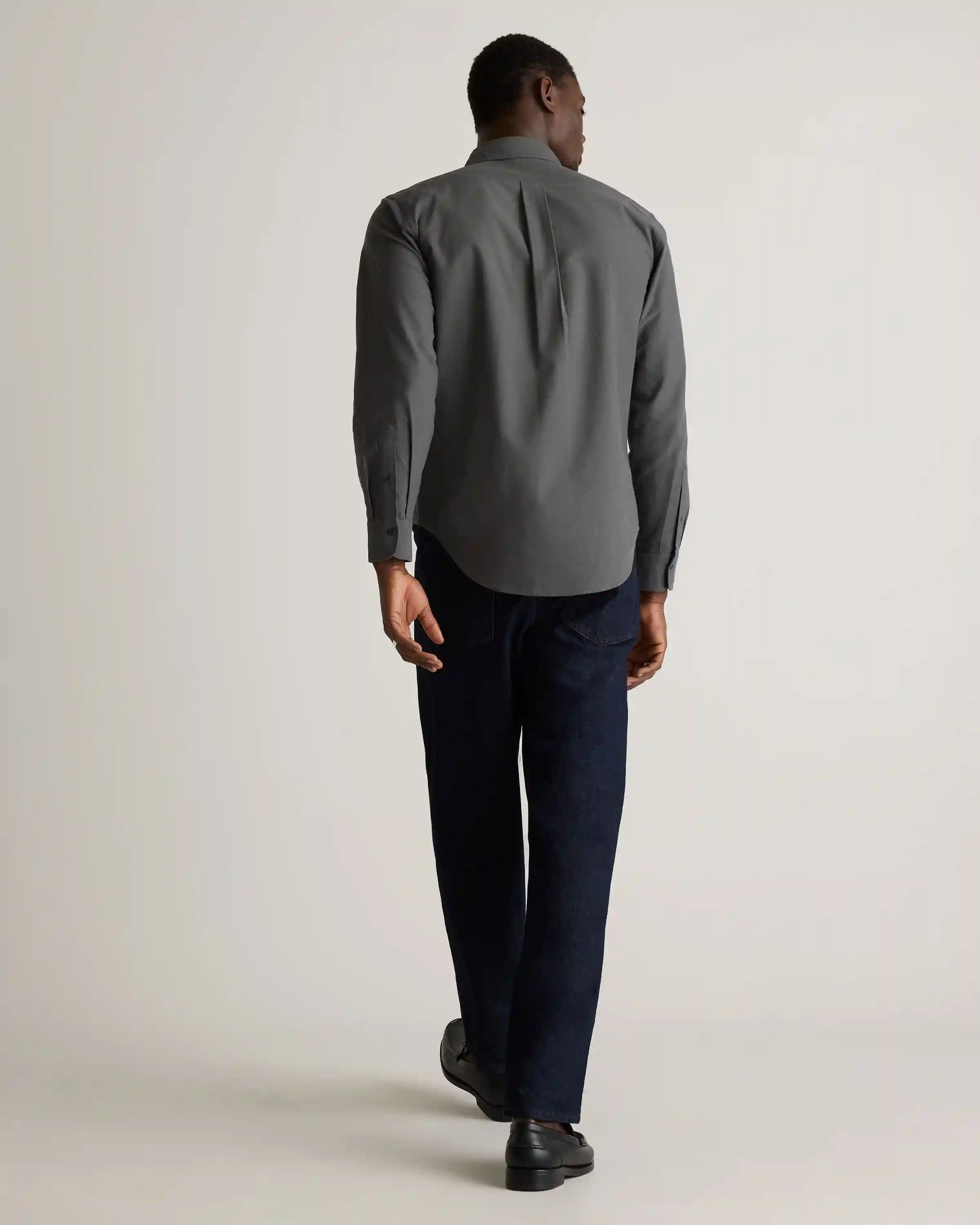 Organic Cotton Stretch Textured Twill Shirt