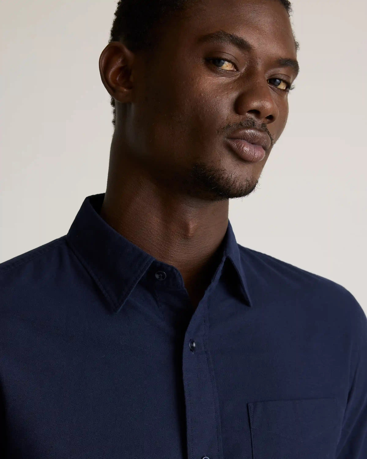 Organic Cotton Stretch Textured Twill Shirt