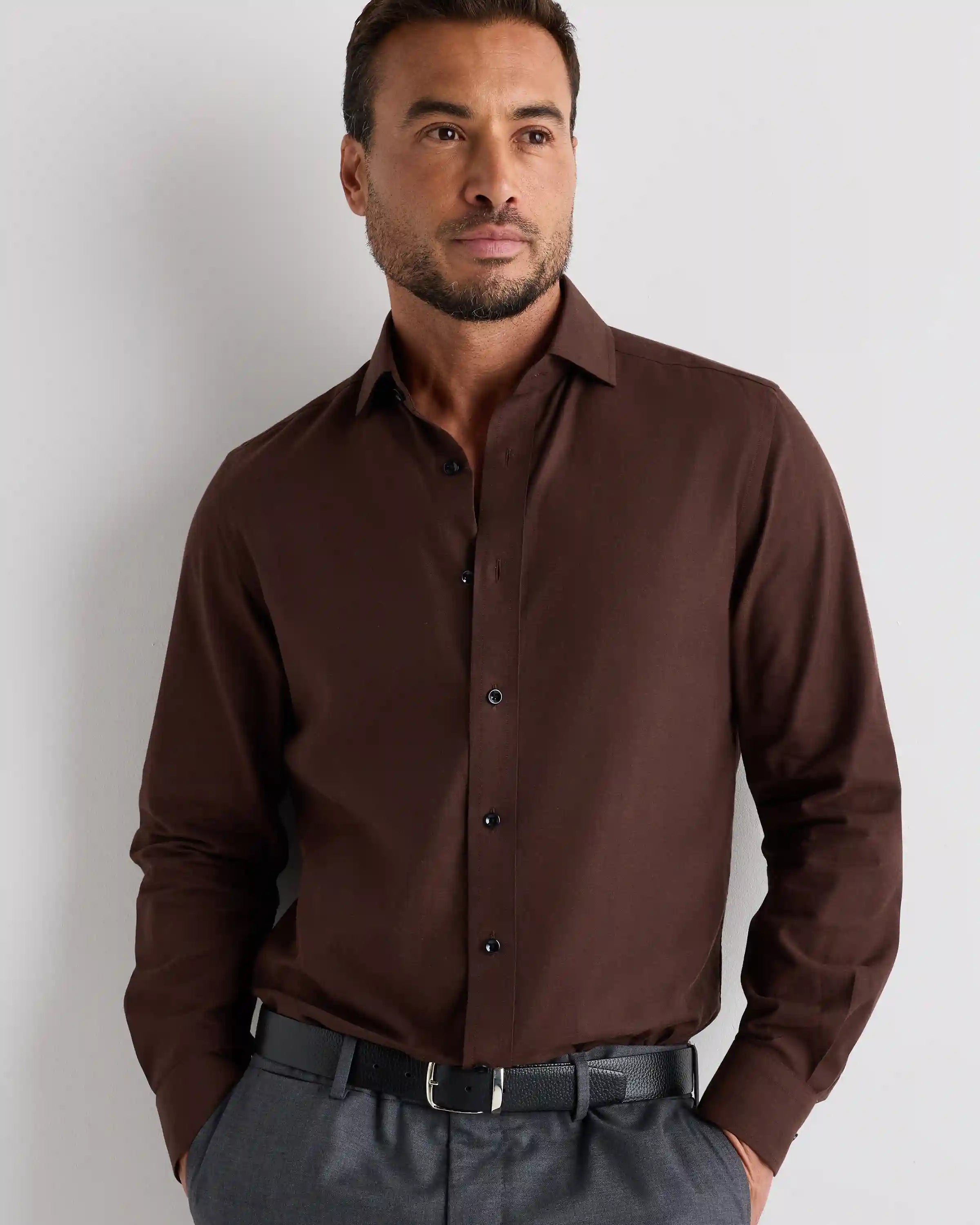 Organic Cotton Cashmere Dress Shirt