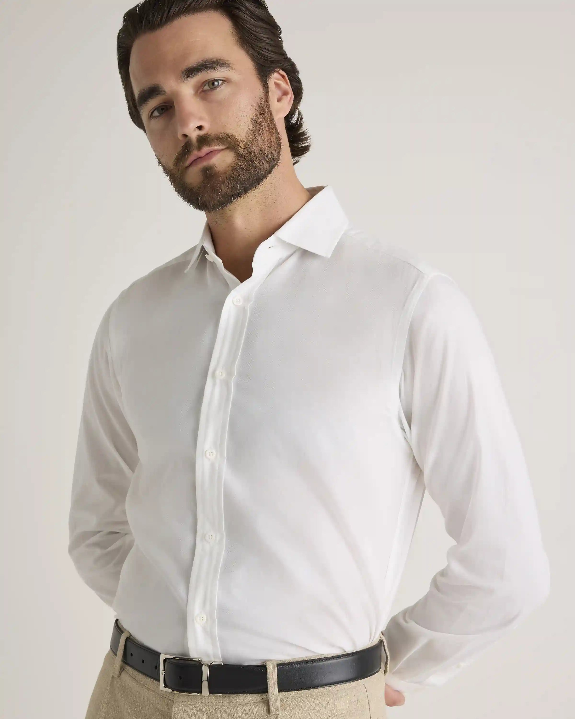 Organic Cotton Cashmere Dress Shirt