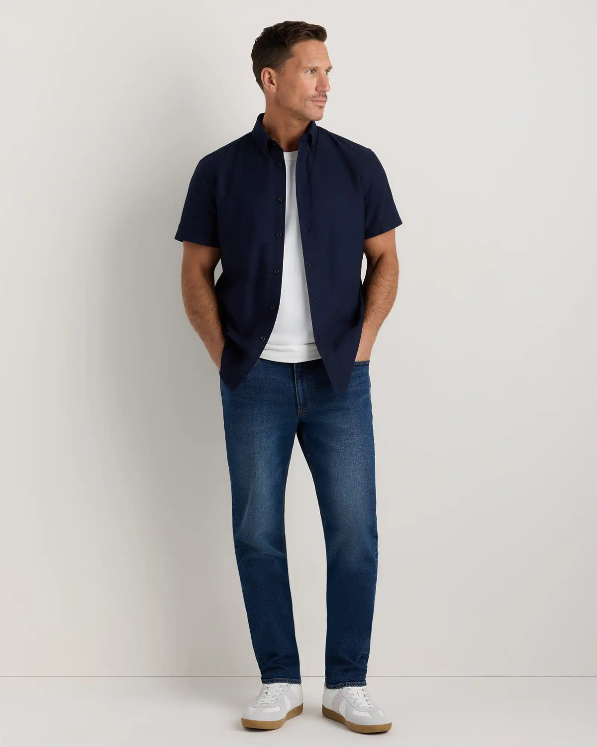 100% Organic Cotton Short Sleeve Oxford Shirt