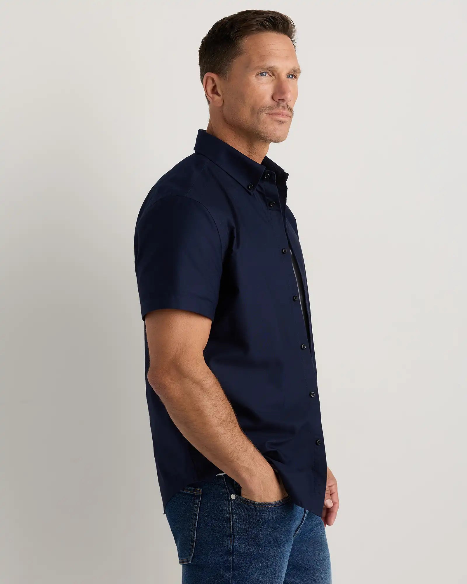 100% Organic Cotton Short Sleeve Oxford Shirt