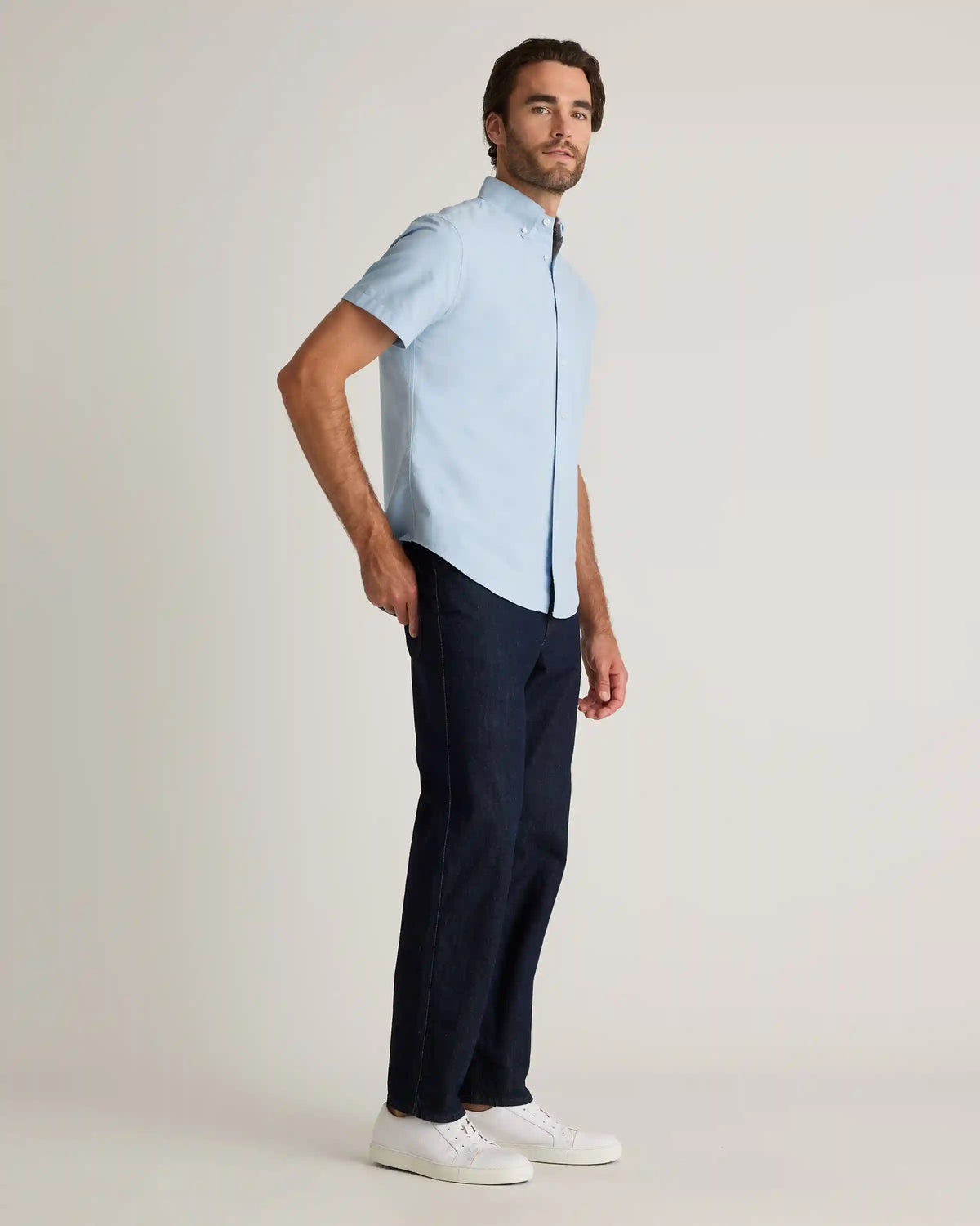100% Organic Cotton Short Sleeve Oxford Shirt