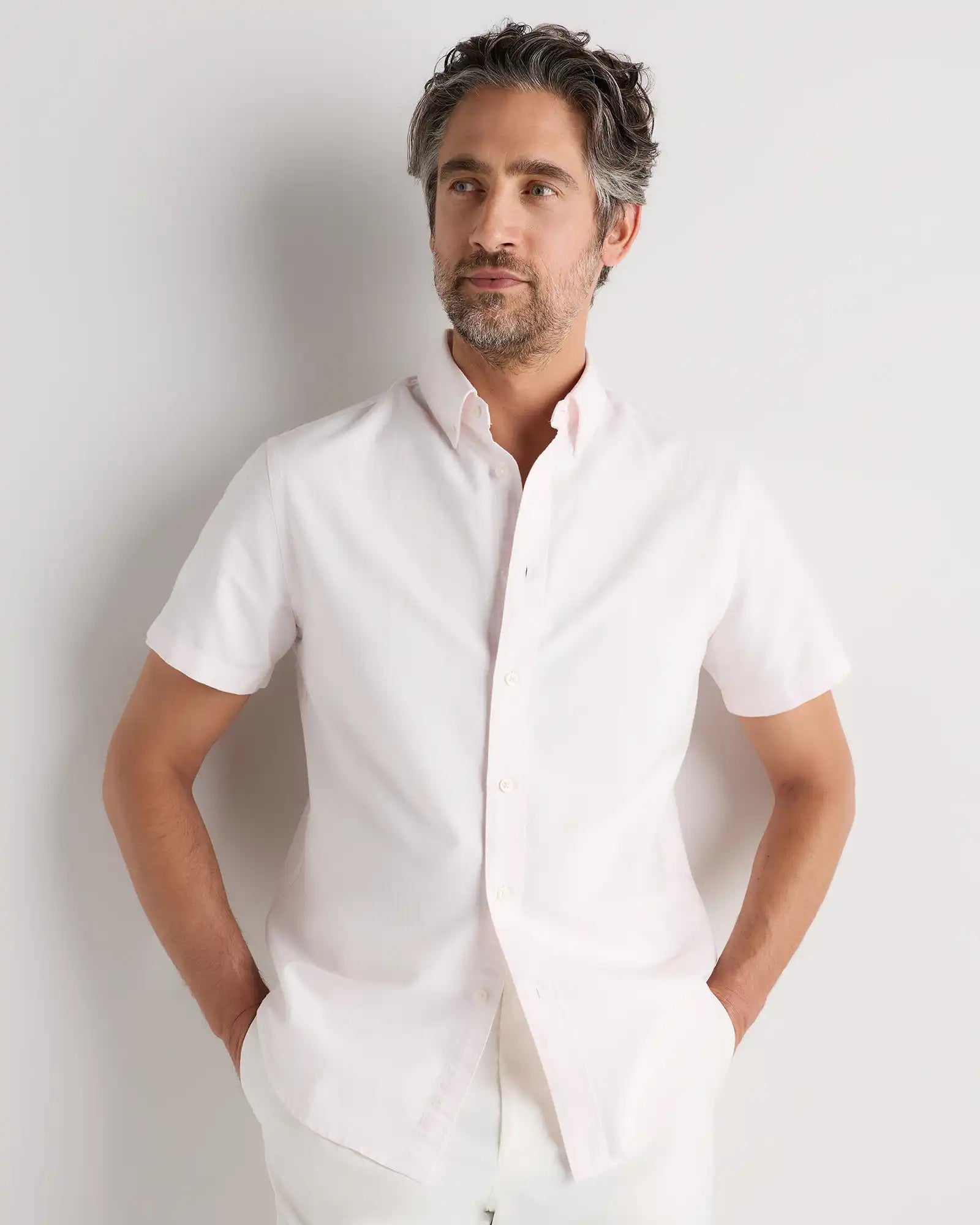 100% Organic Cotton Short Sleeve Oxford Shirt