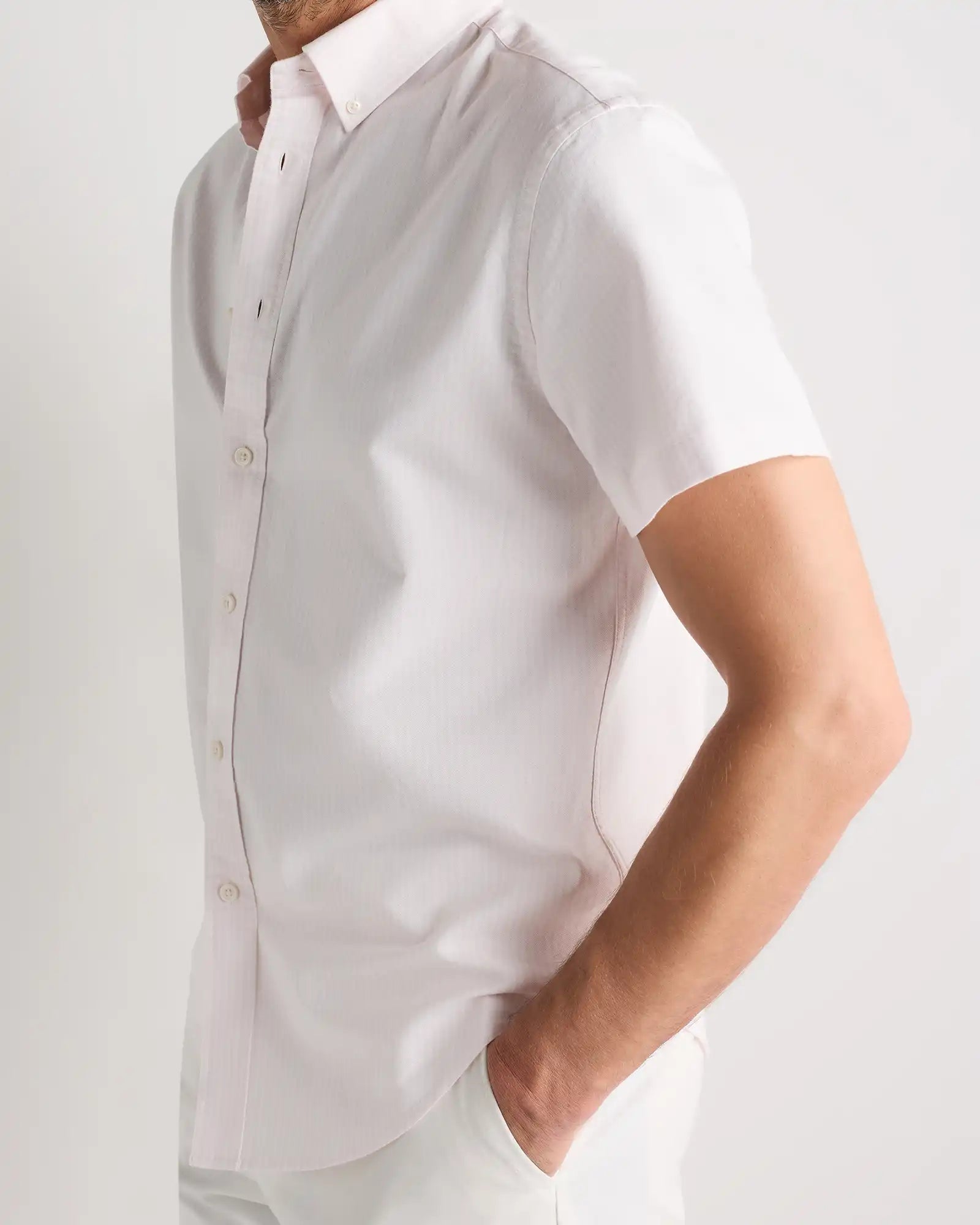 100% Organic Cotton Short Sleeve Oxford Shirt