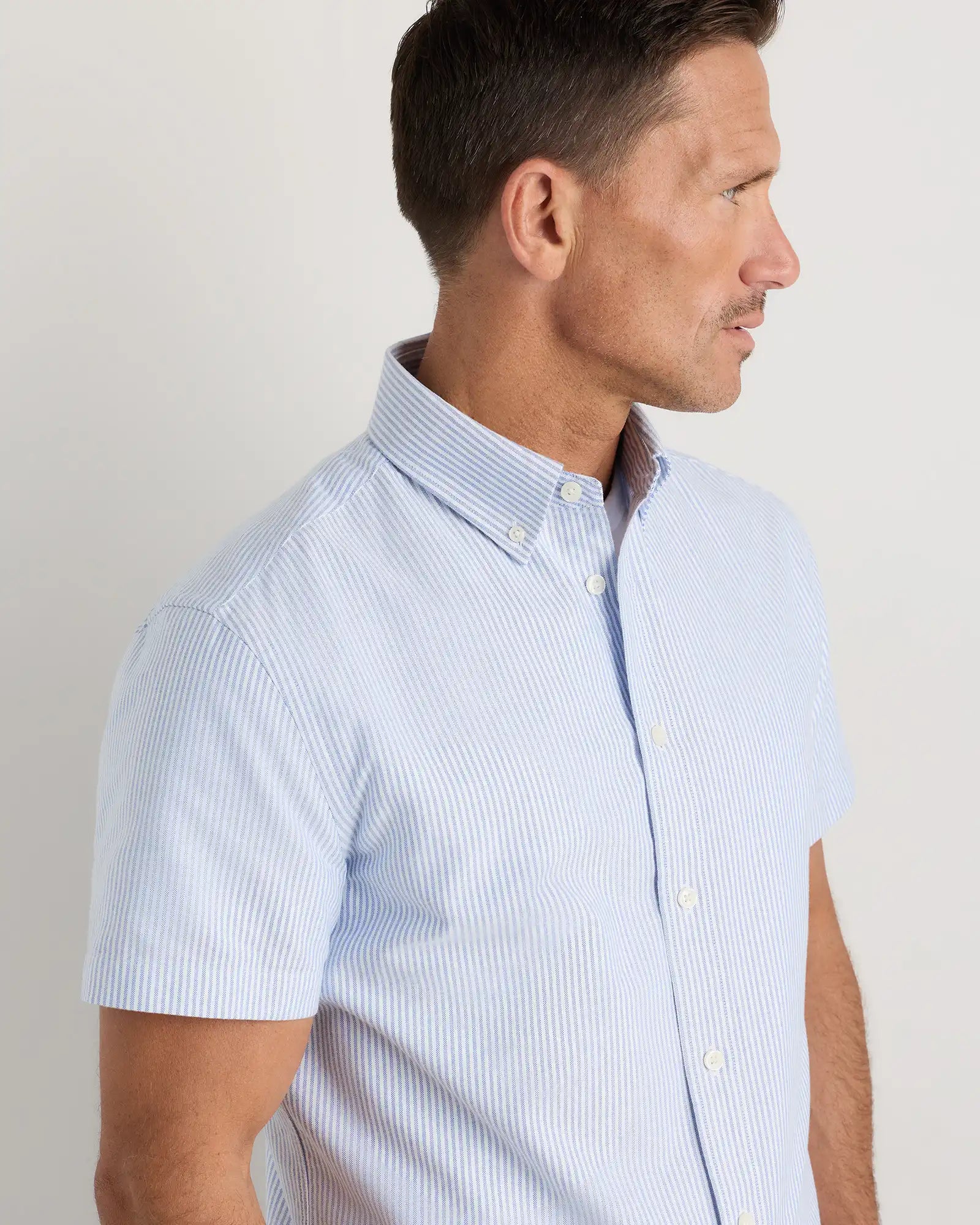 100% Organic Cotton Short Sleeve Oxford Shirt