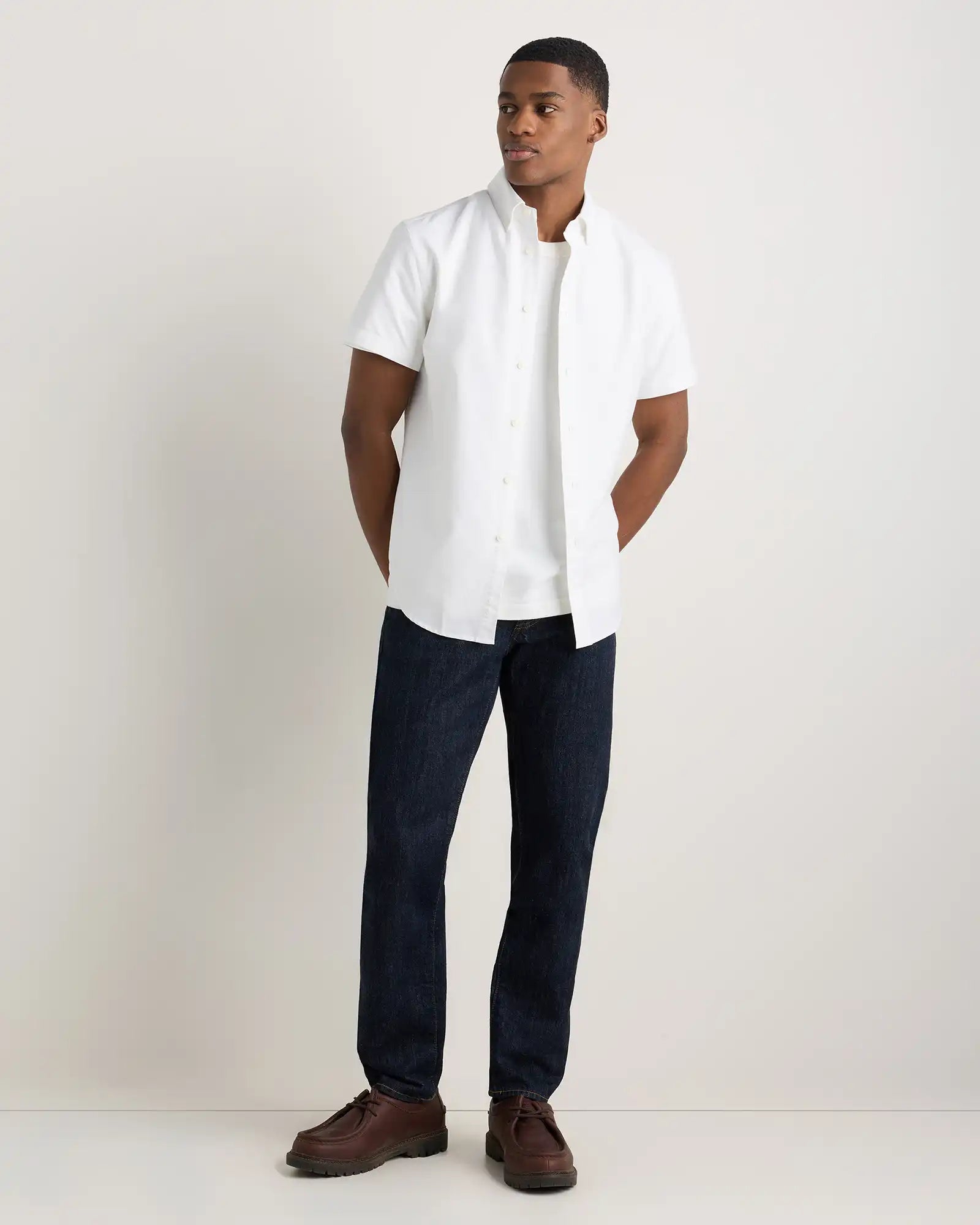 100% Organic Cotton Short Sleeve Oxford Shirt