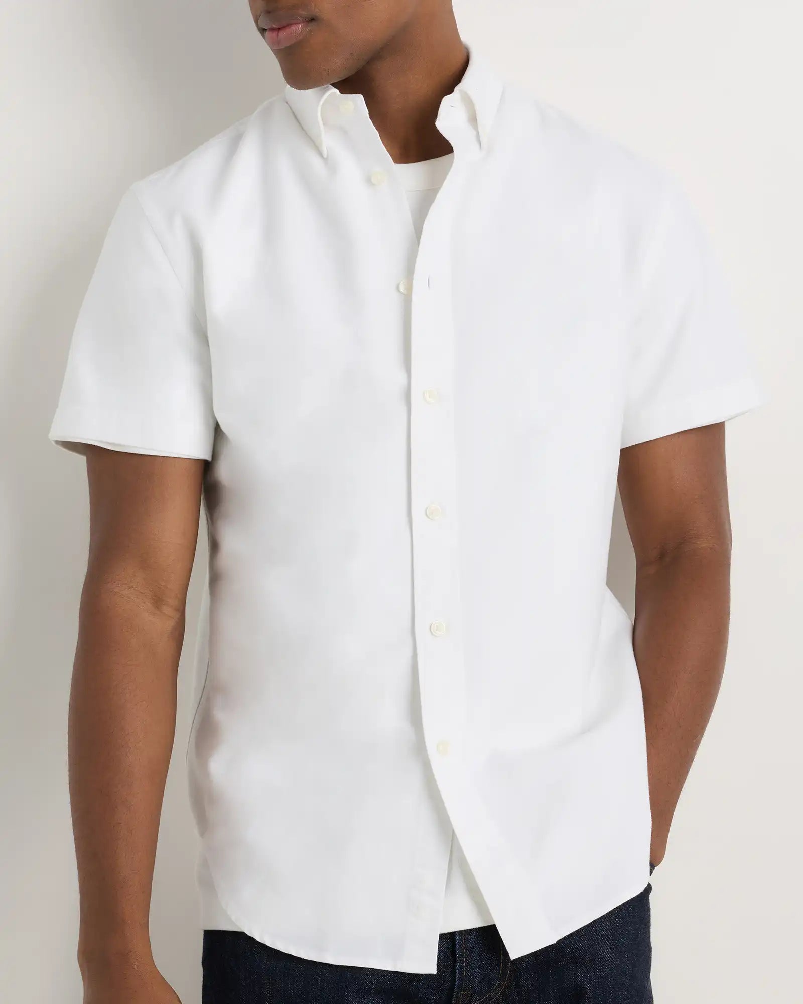 100% Organic Cotton Short Sleeve Oxford Shirt