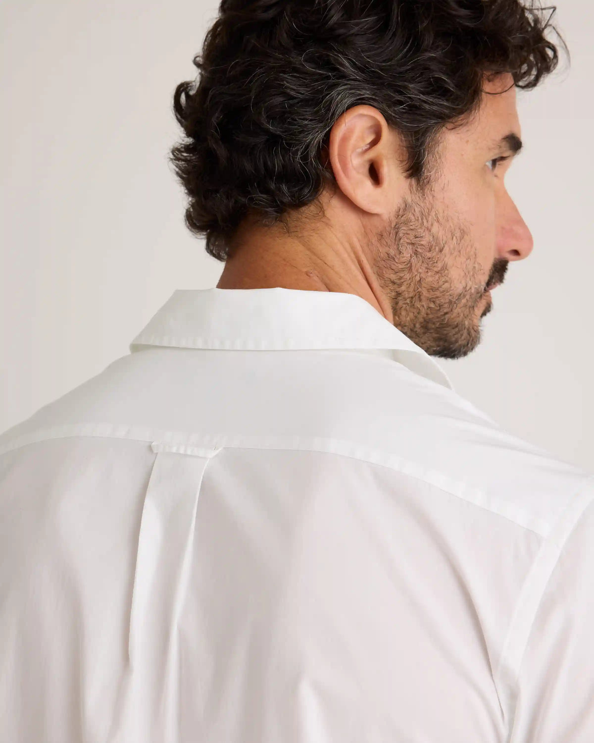Organic Cotton Stretch Poplin Camp Shirt