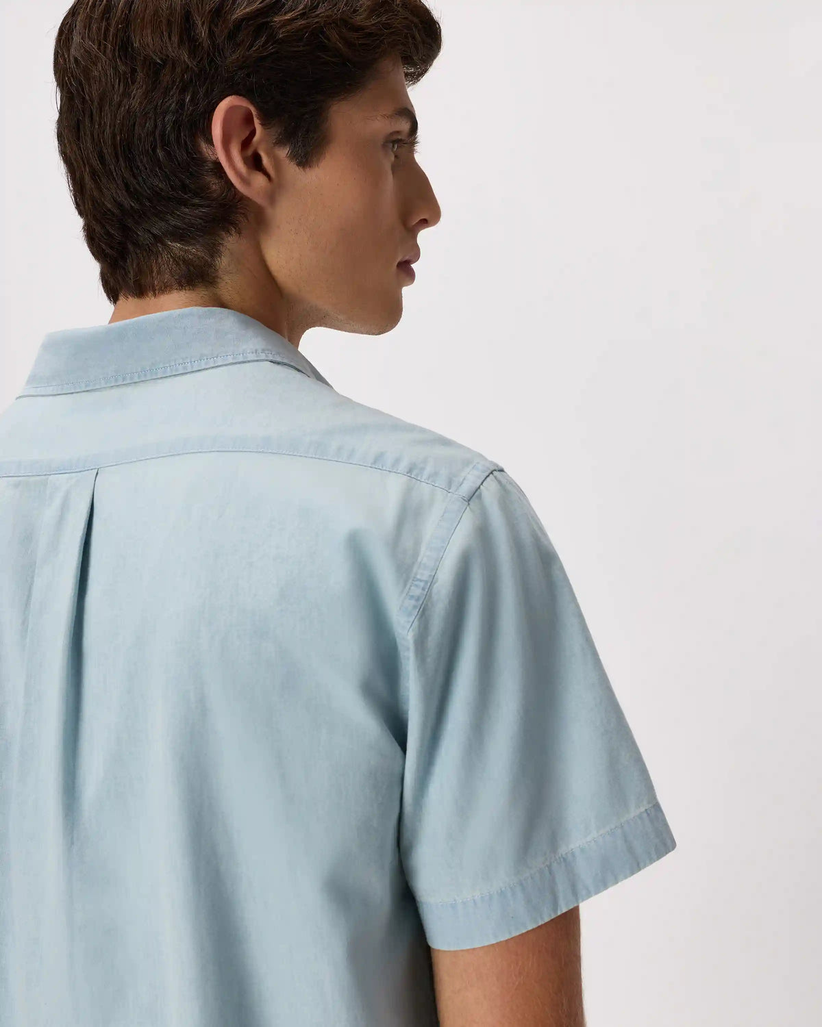 100% Organic Chambray Short Sleeve Shirt