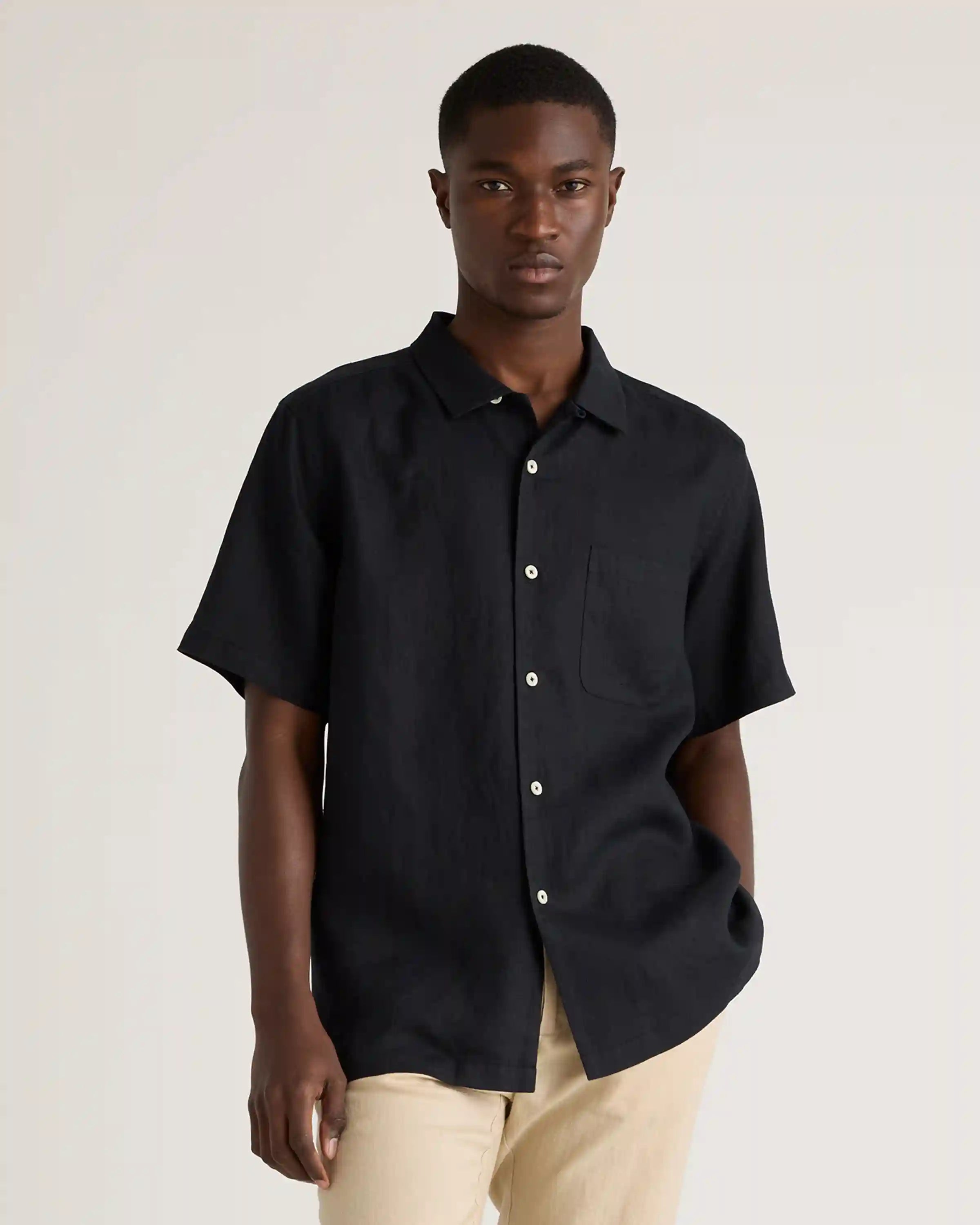 100% European Linen Camp Shirt