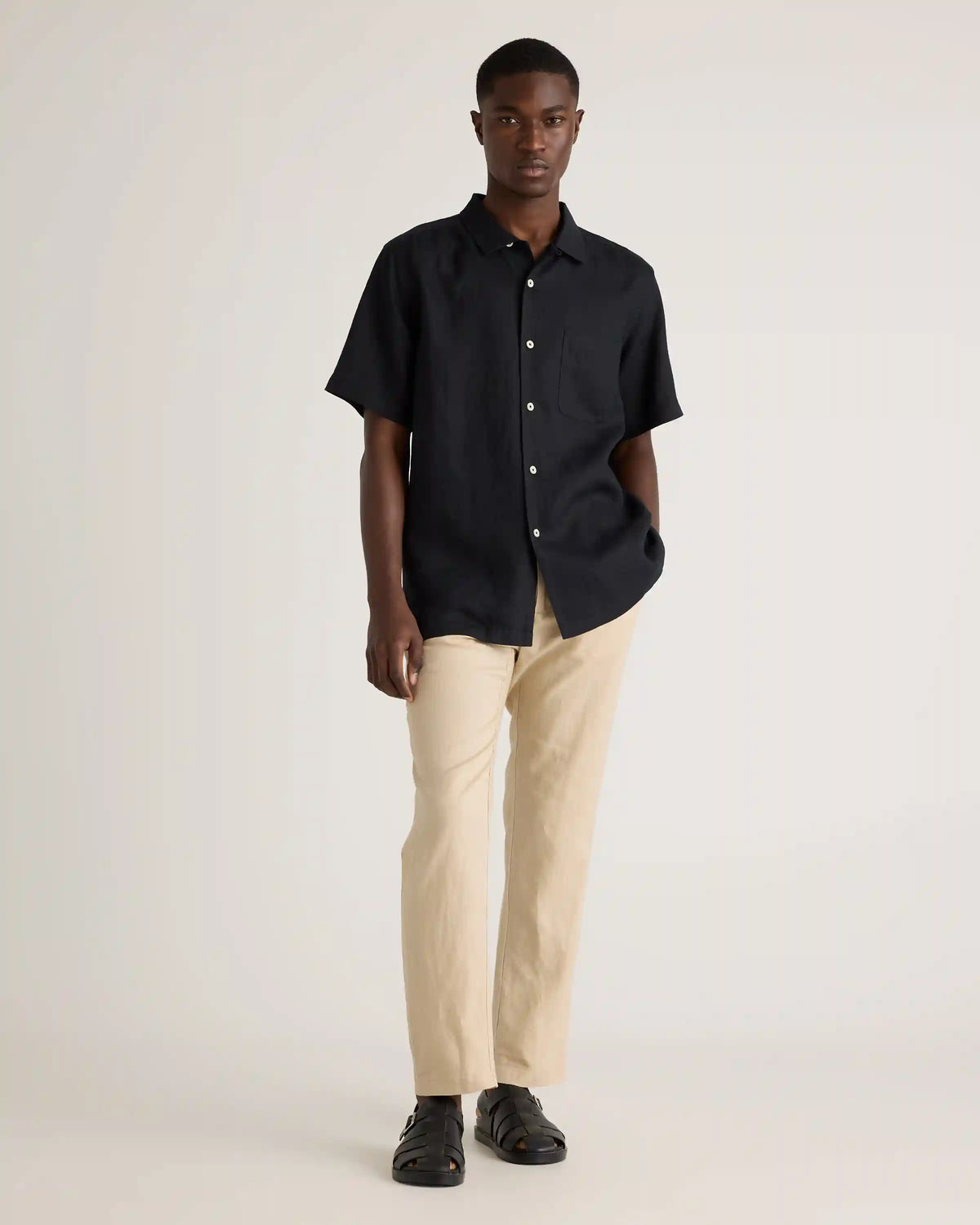 100% European Linen Camp Shirt