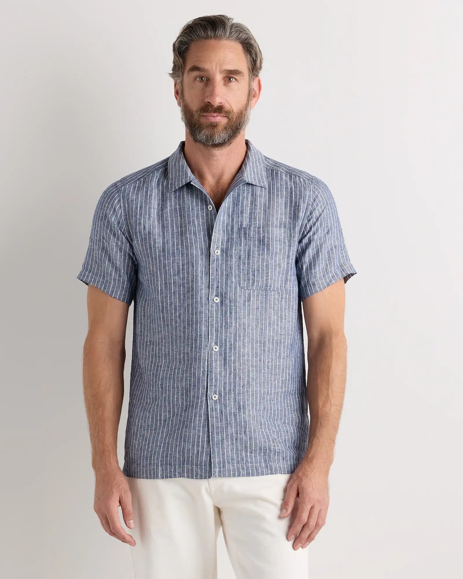 100% European Linen Camp Shirt