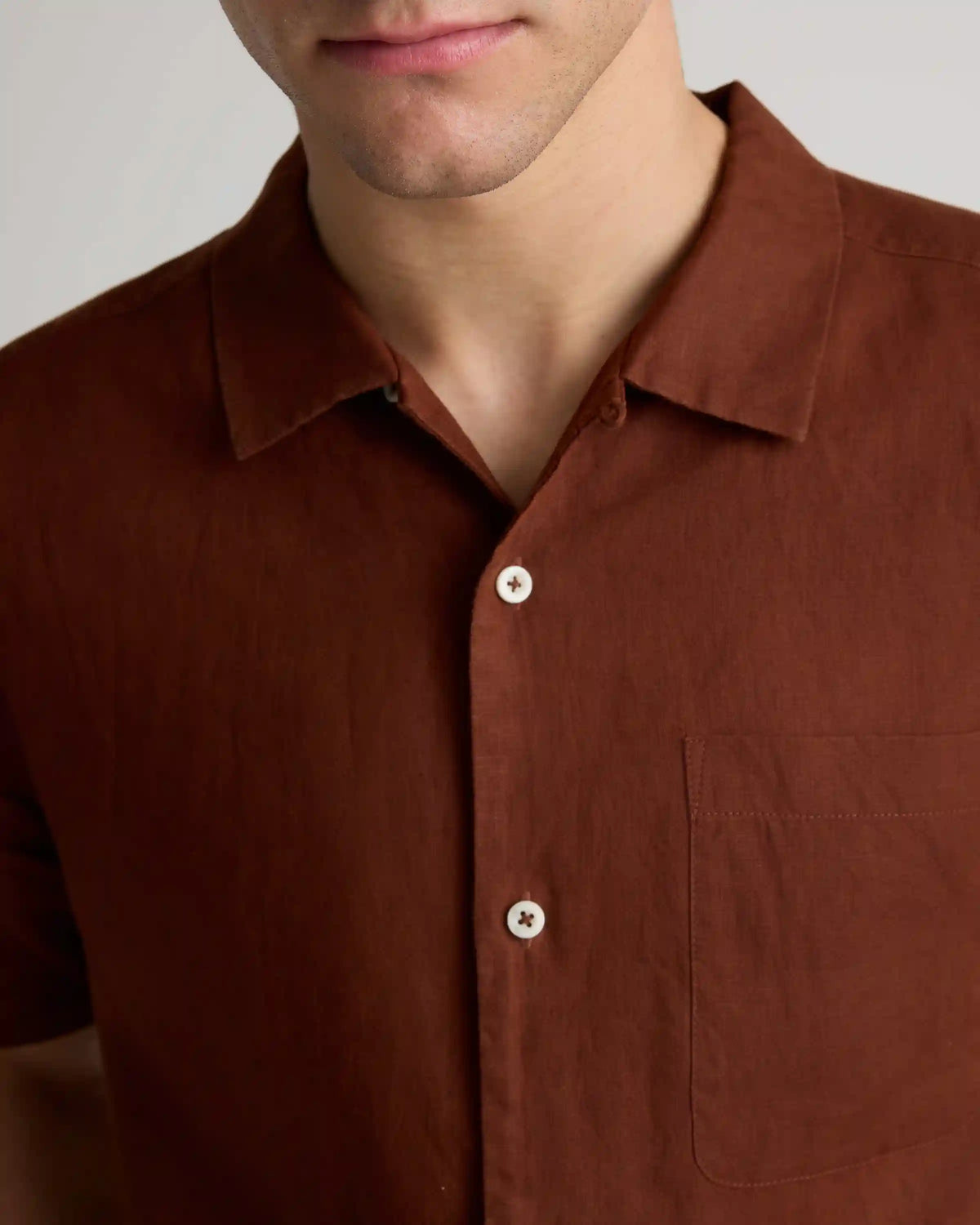 100% European Linen Camp Shirt