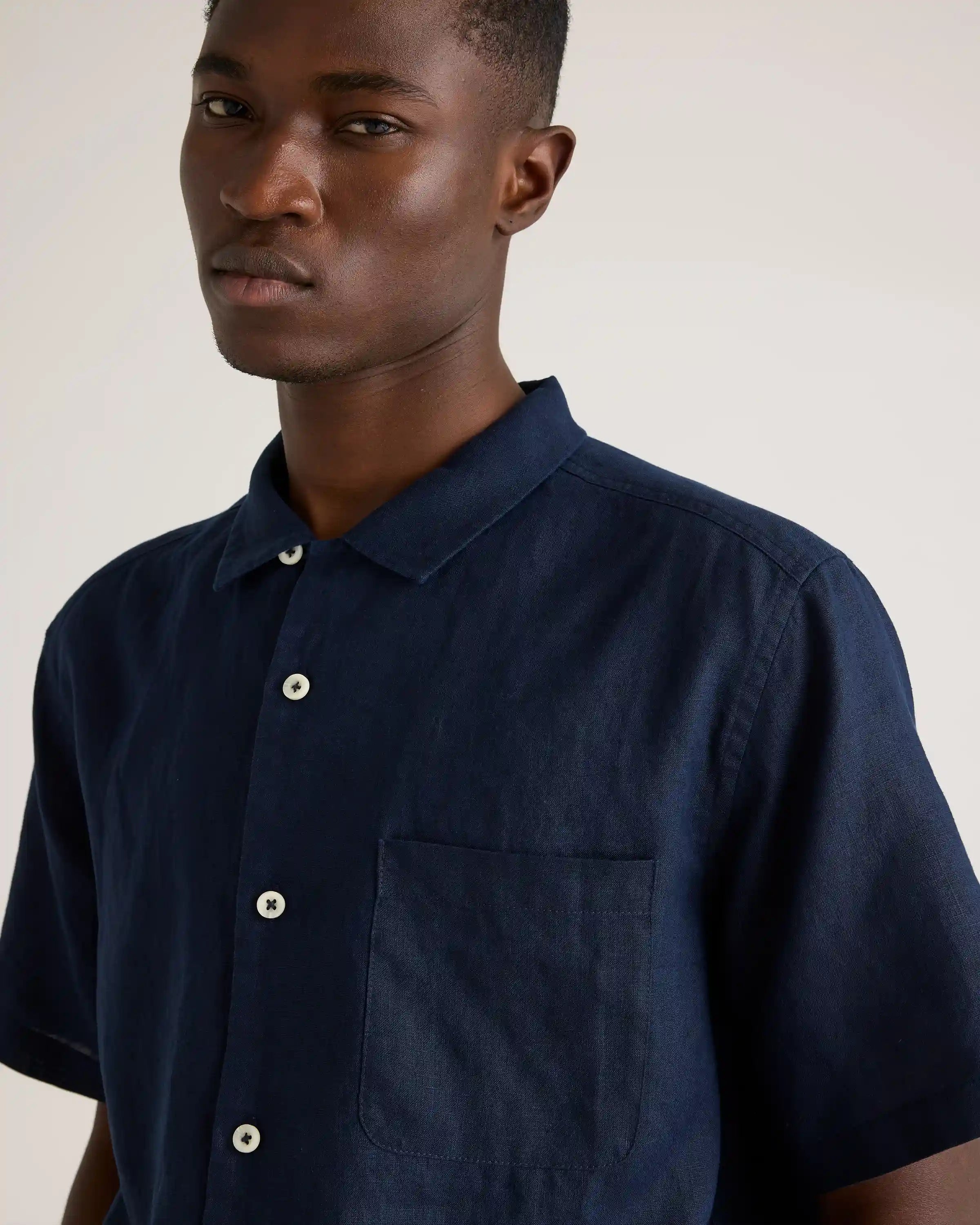 100% European Linen Camp Shirt