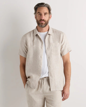 100% European Linen Camp Shirt