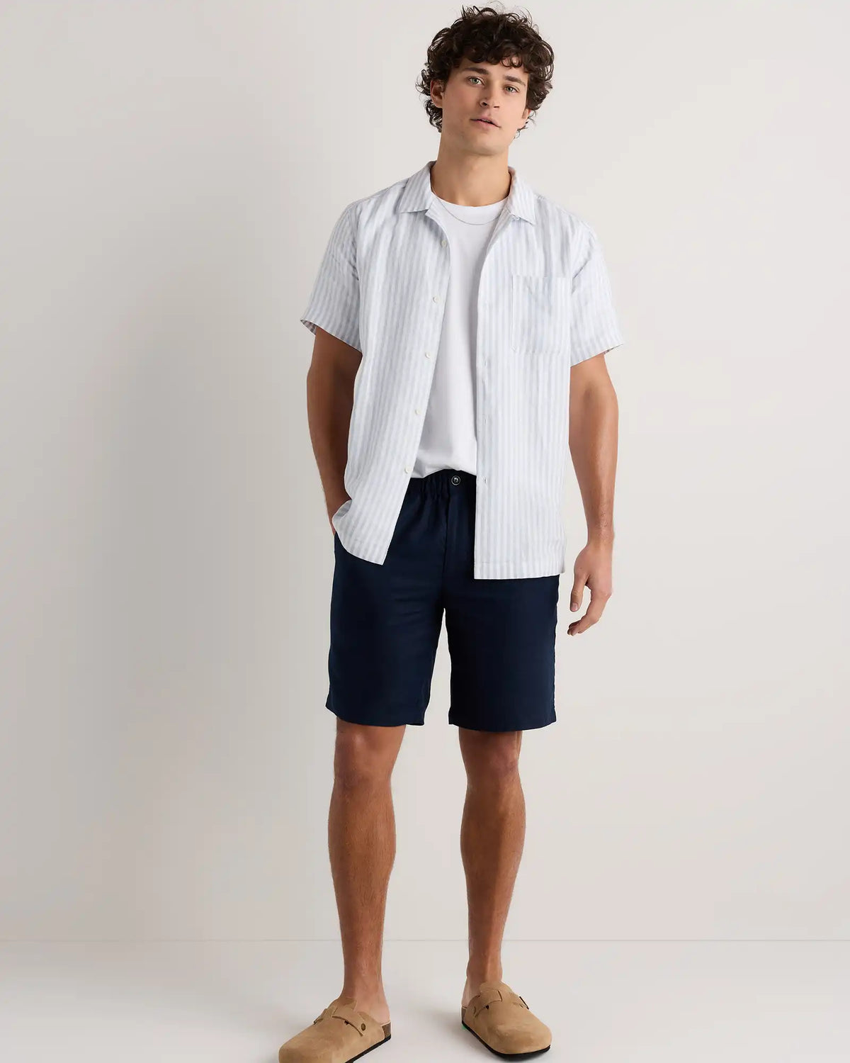 100% European Linen Camp Shirt