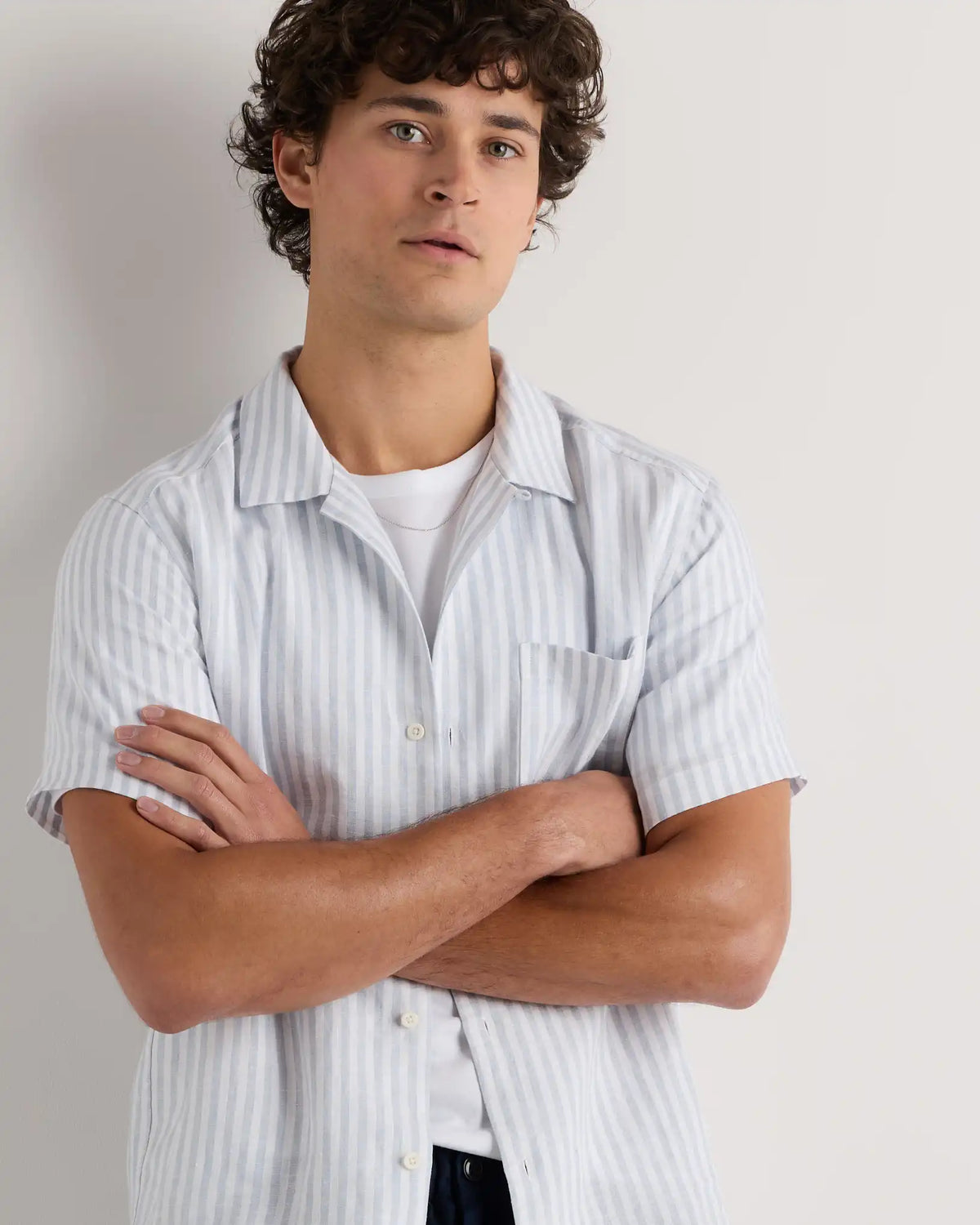 100% European Linen Camp Shirt