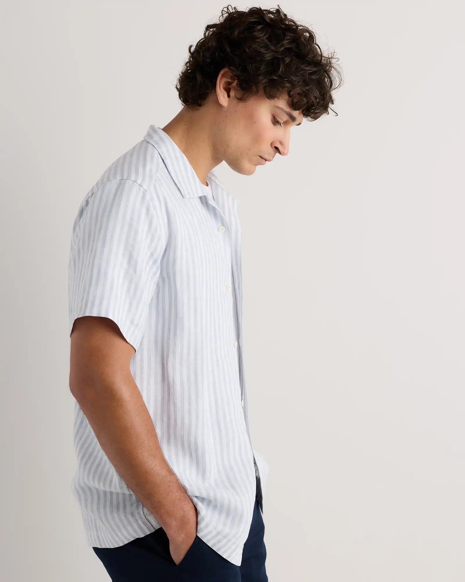 100% European Linen Camp Shirt