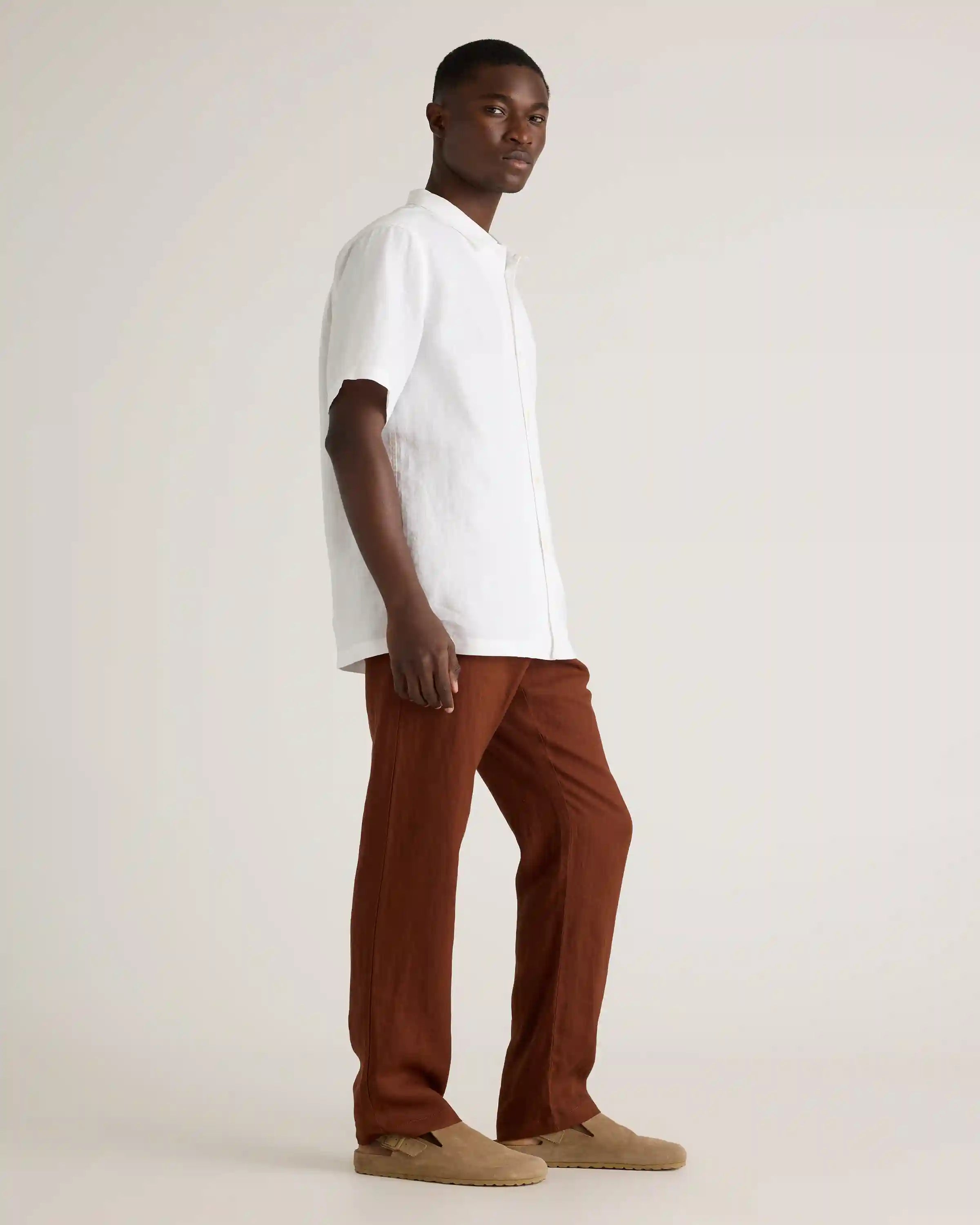 100% European Linen Camp Shirt