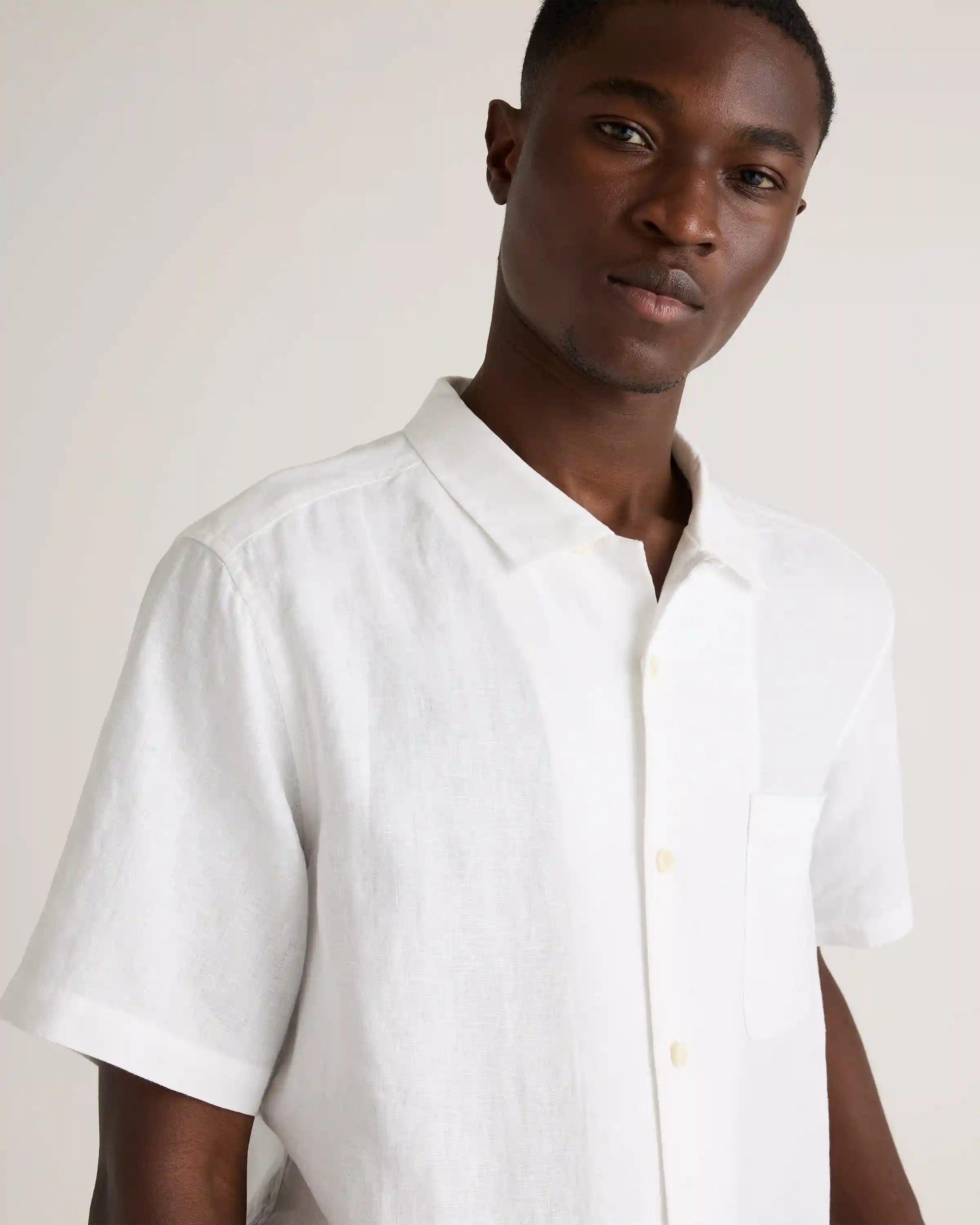100% European Linen Camp Shirt