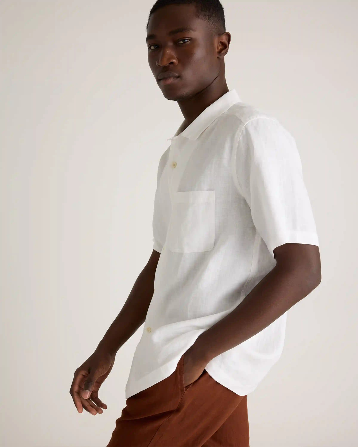 100% European Linen Camp Shirt