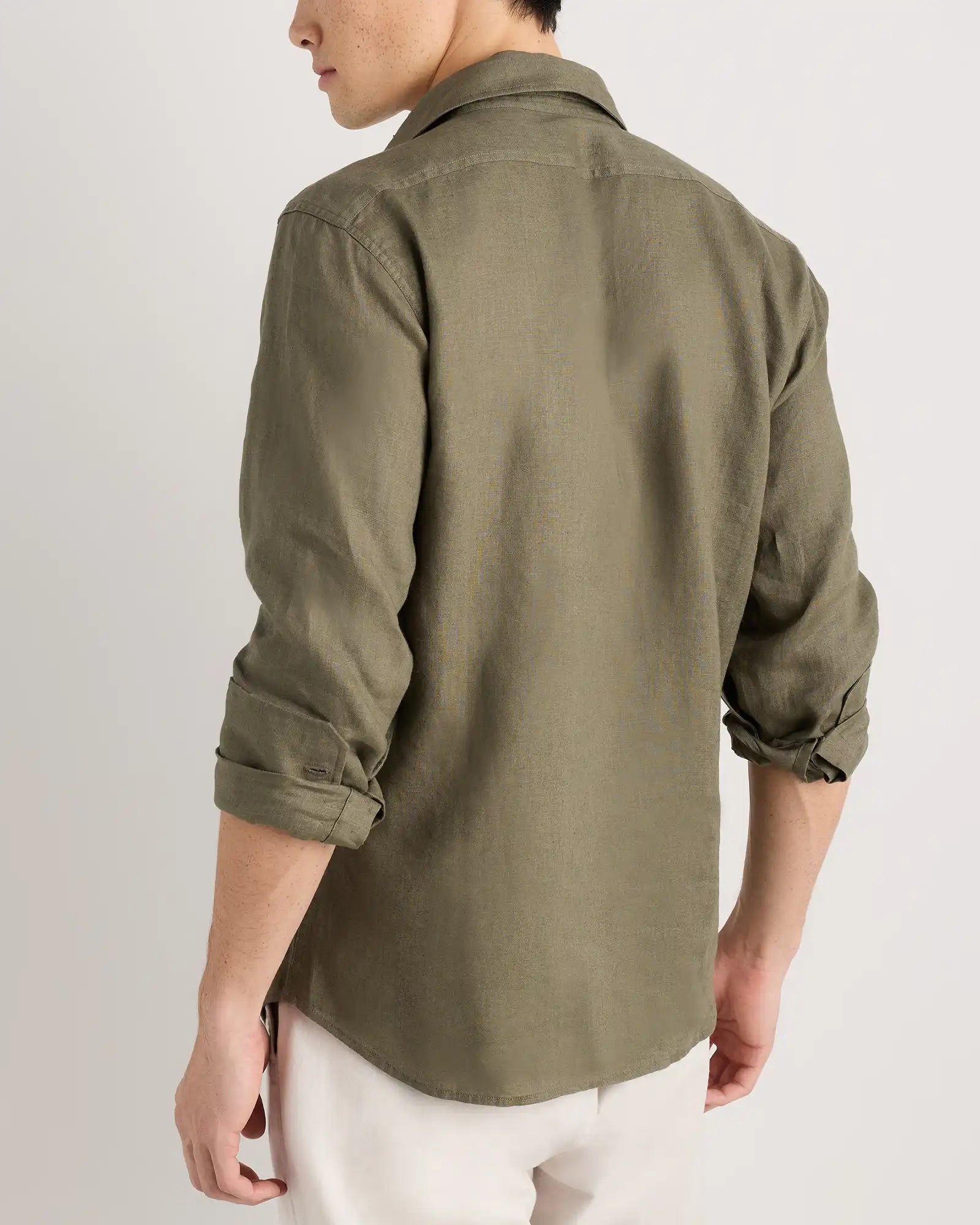 100% European Linen Utility Shirt