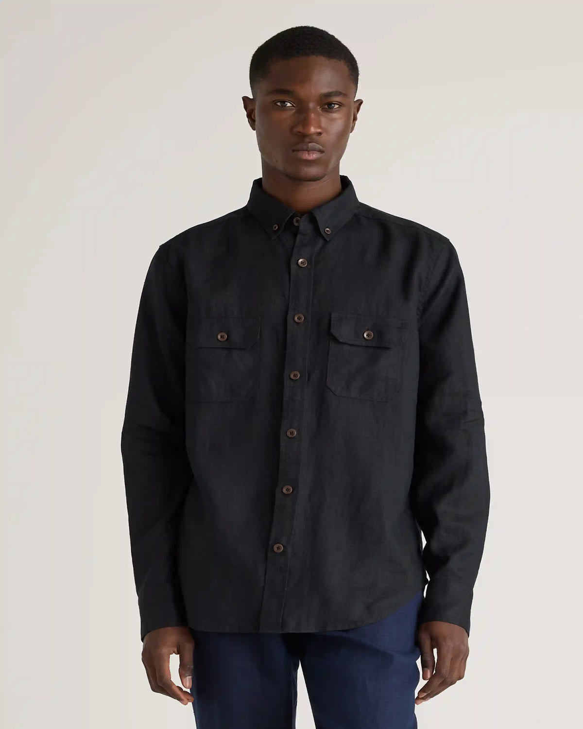 100% European Linen Utility Shirt
