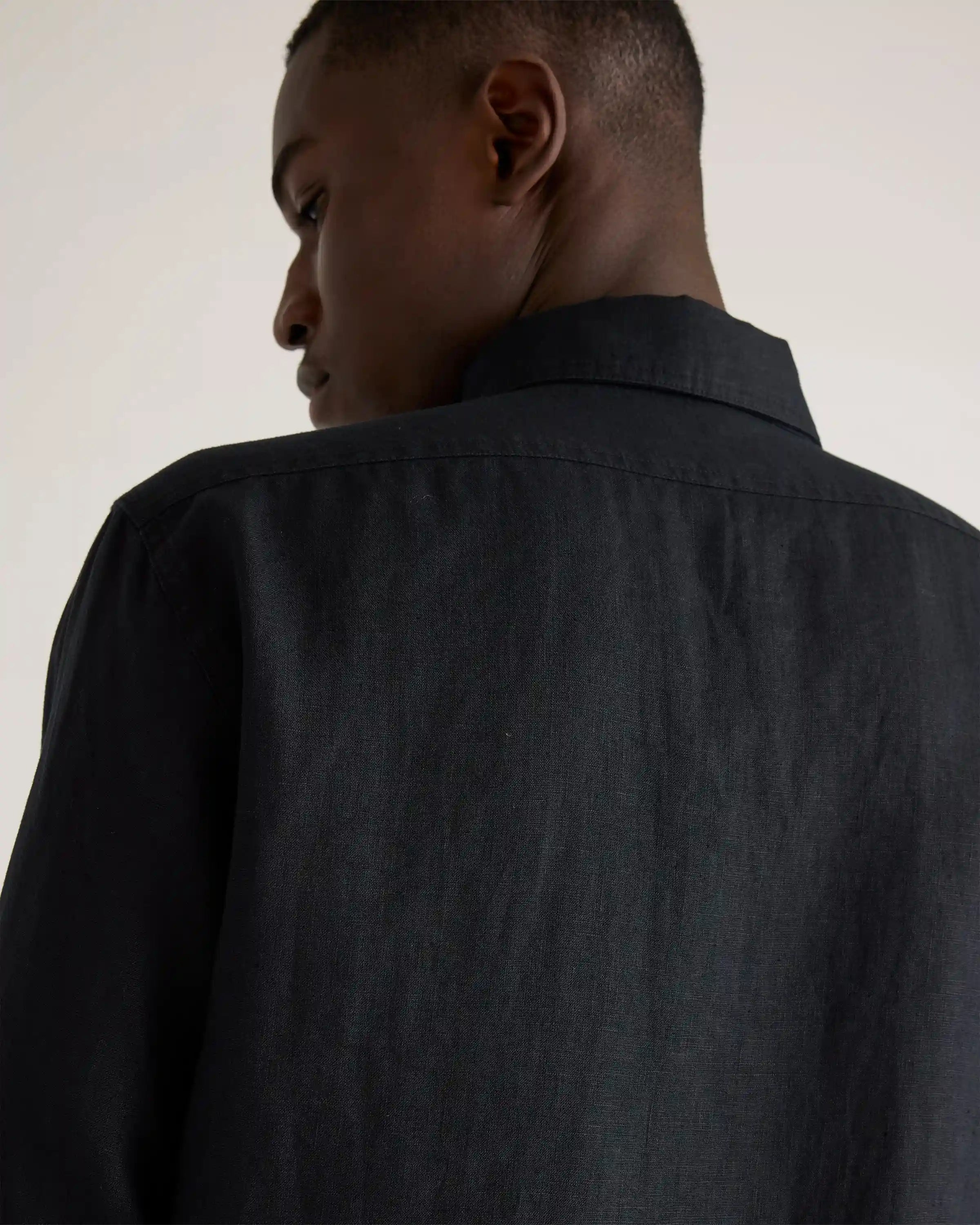 100% European Linen Utility Shirt