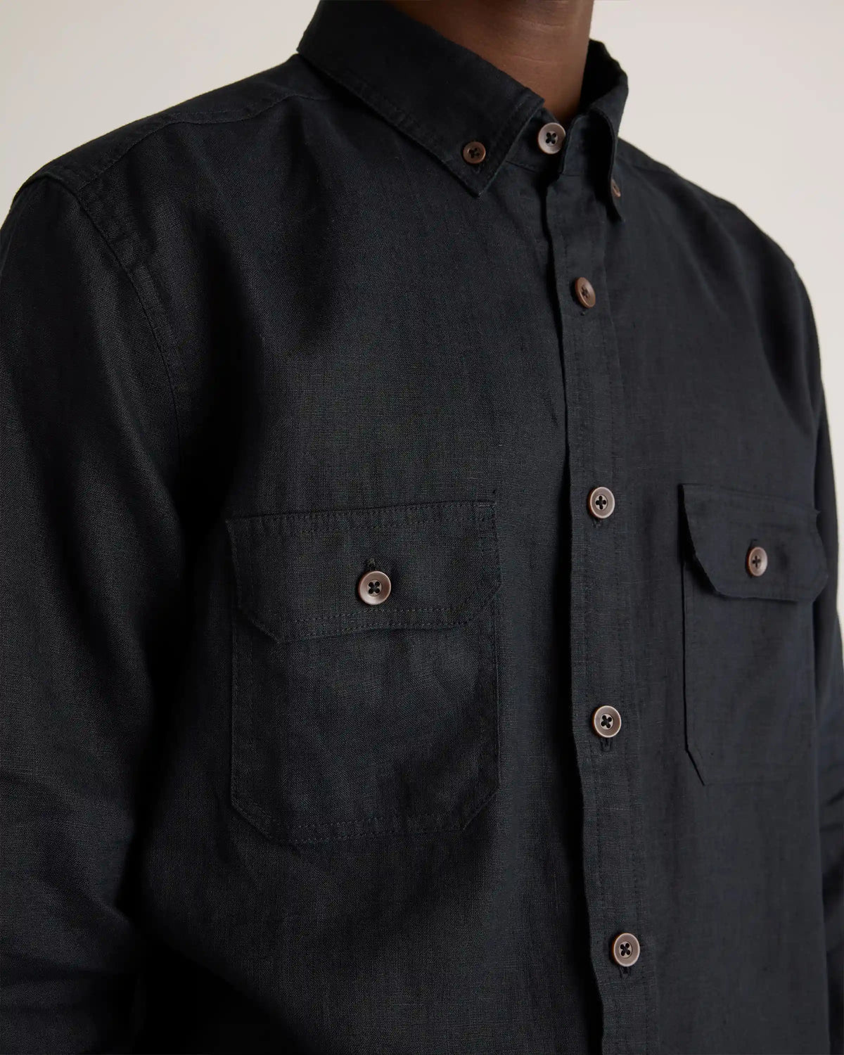 100% European Linen Utility Shirt