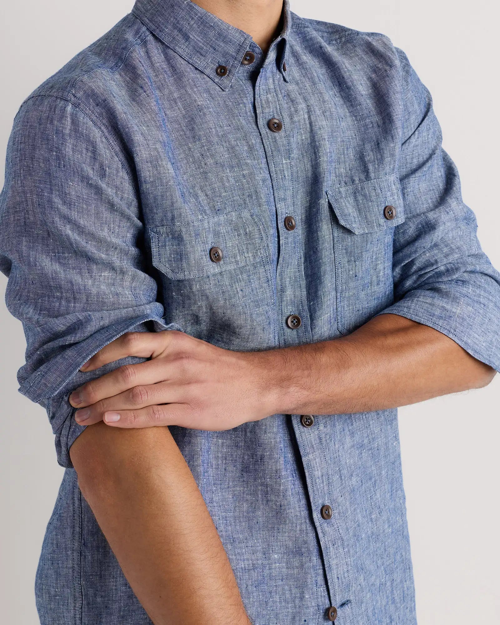 100% European Linen Utility Shirt