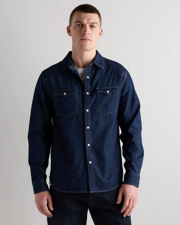 Pearl Snap Denim Western Shirt